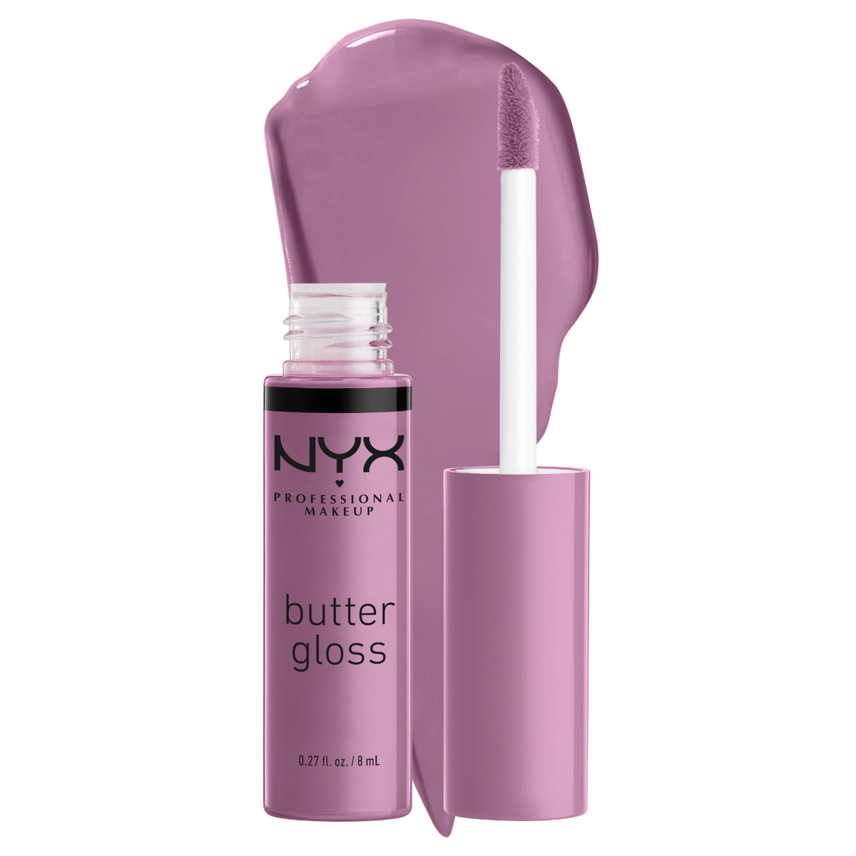 NYX Butter Gloss Marshmallow swatches reveal creamy, sheer-to-medium tint for versatile daytime looks