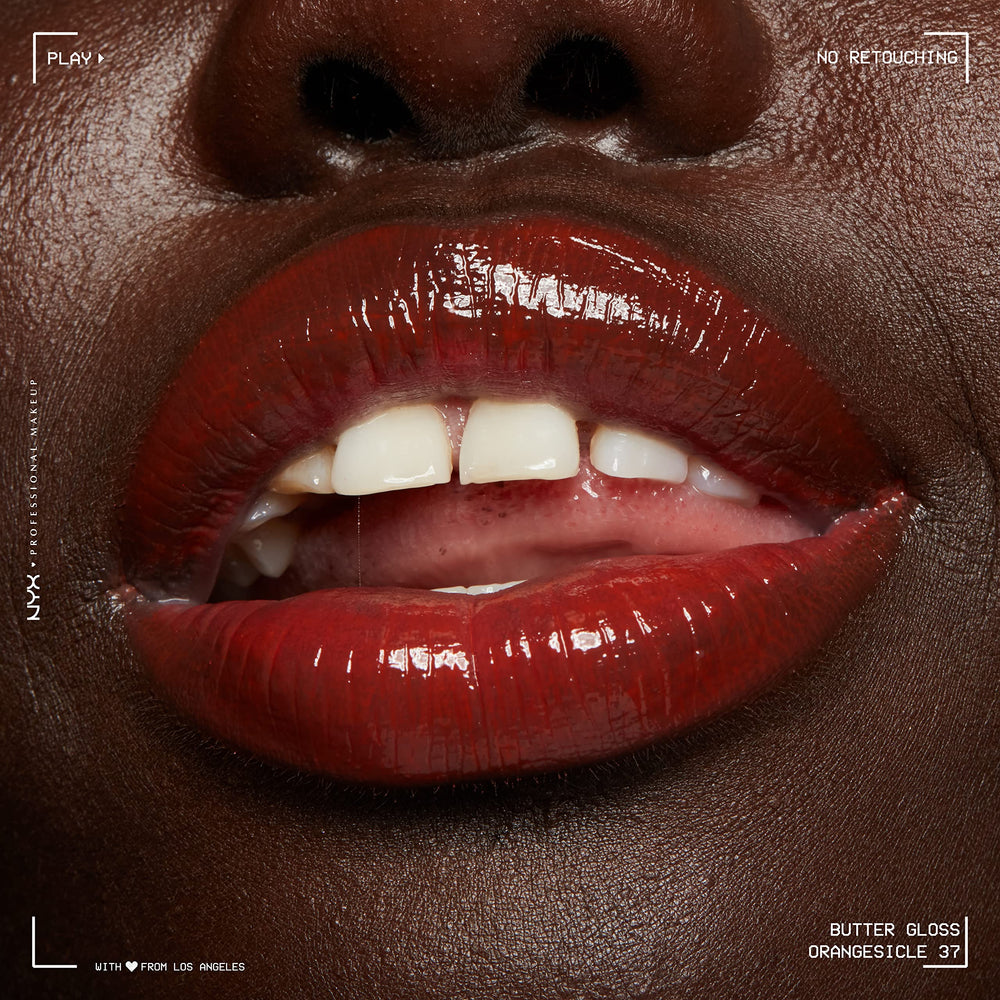 NYX Butter Gloss Orangesicle ideal for casual or glam looks