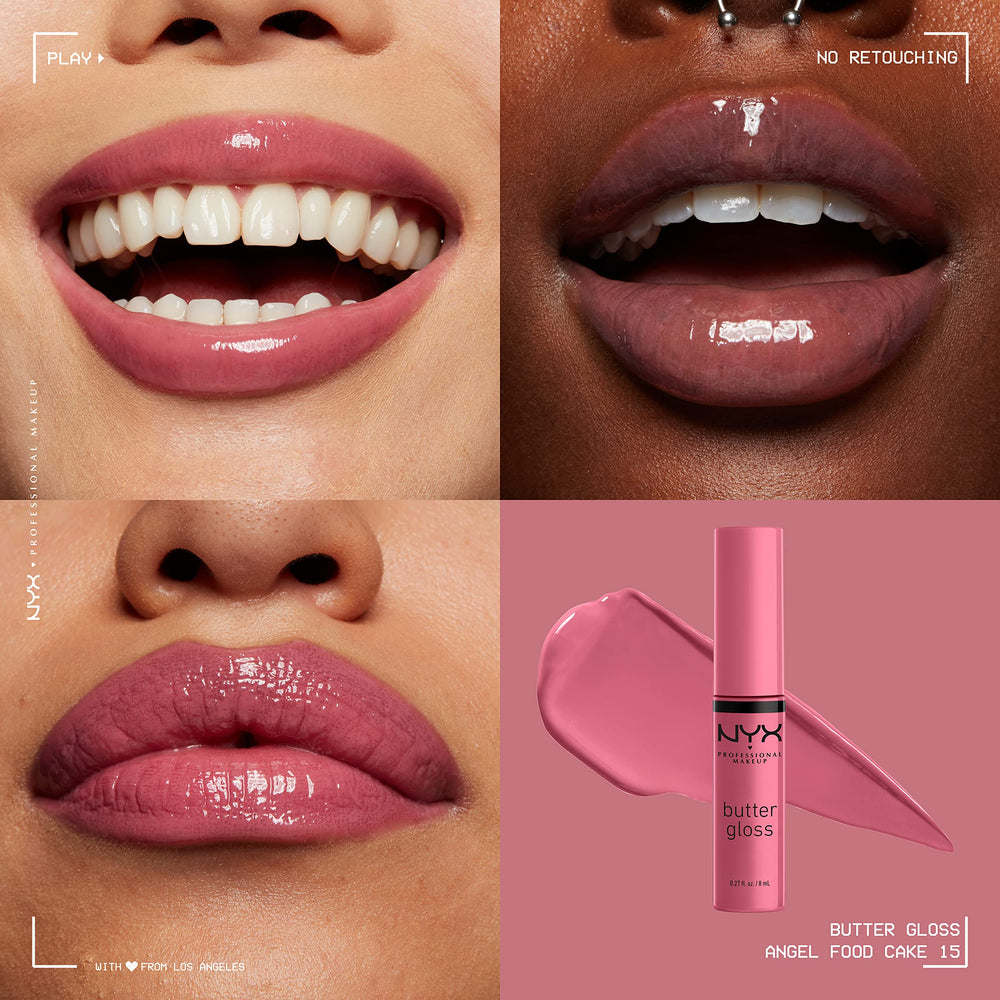 NYX PROFESSIONAL MAKEUP Butter Gloss Muestras de color para looks versátiles.