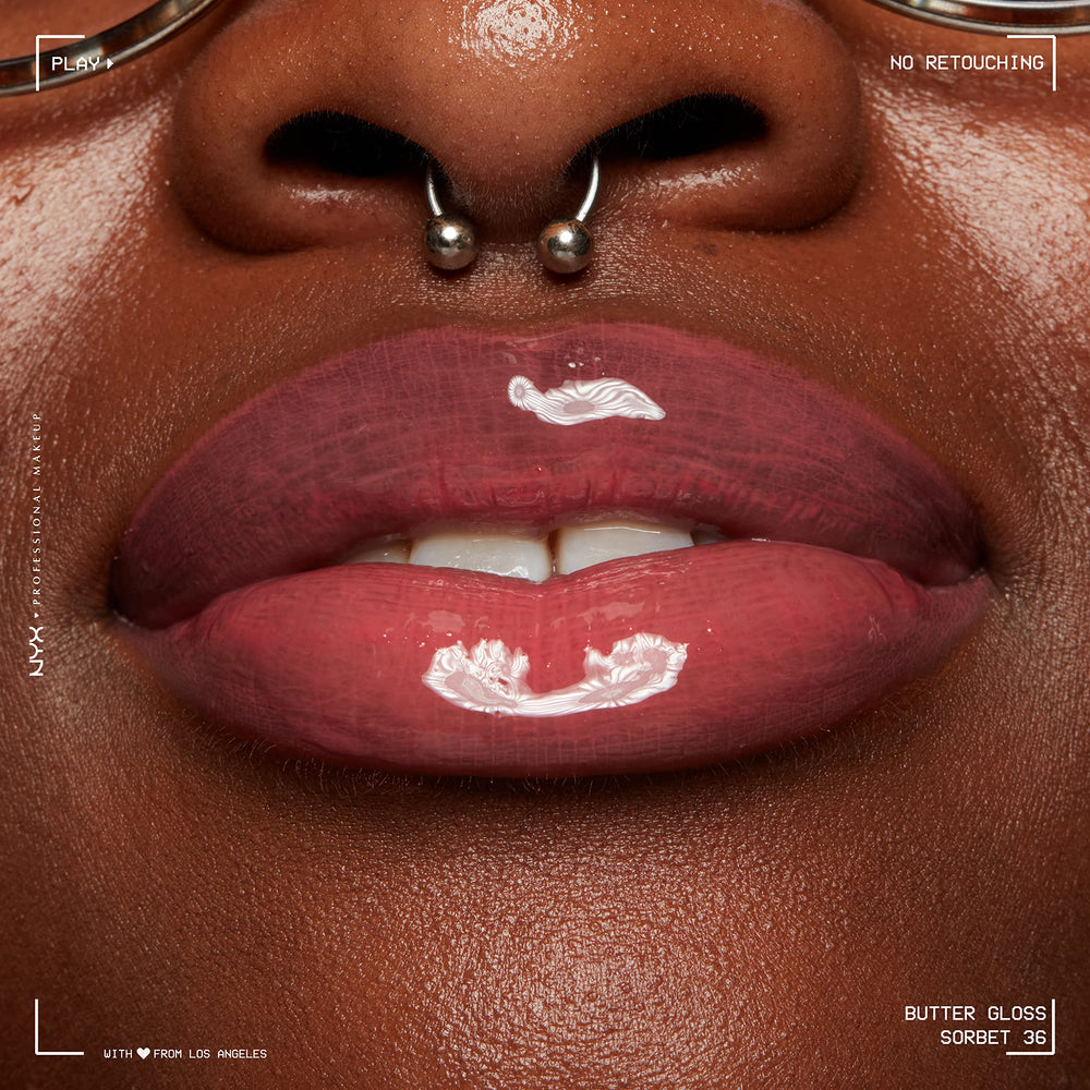 Cruelty-free badge for NYX Butter Gloss Sorbet