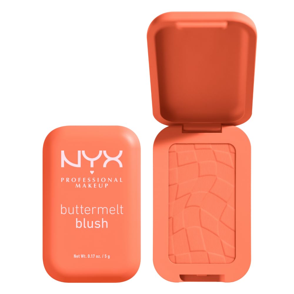NYX Buttermelt Blush aplicación sutil para un color suave y natural en las mejillas