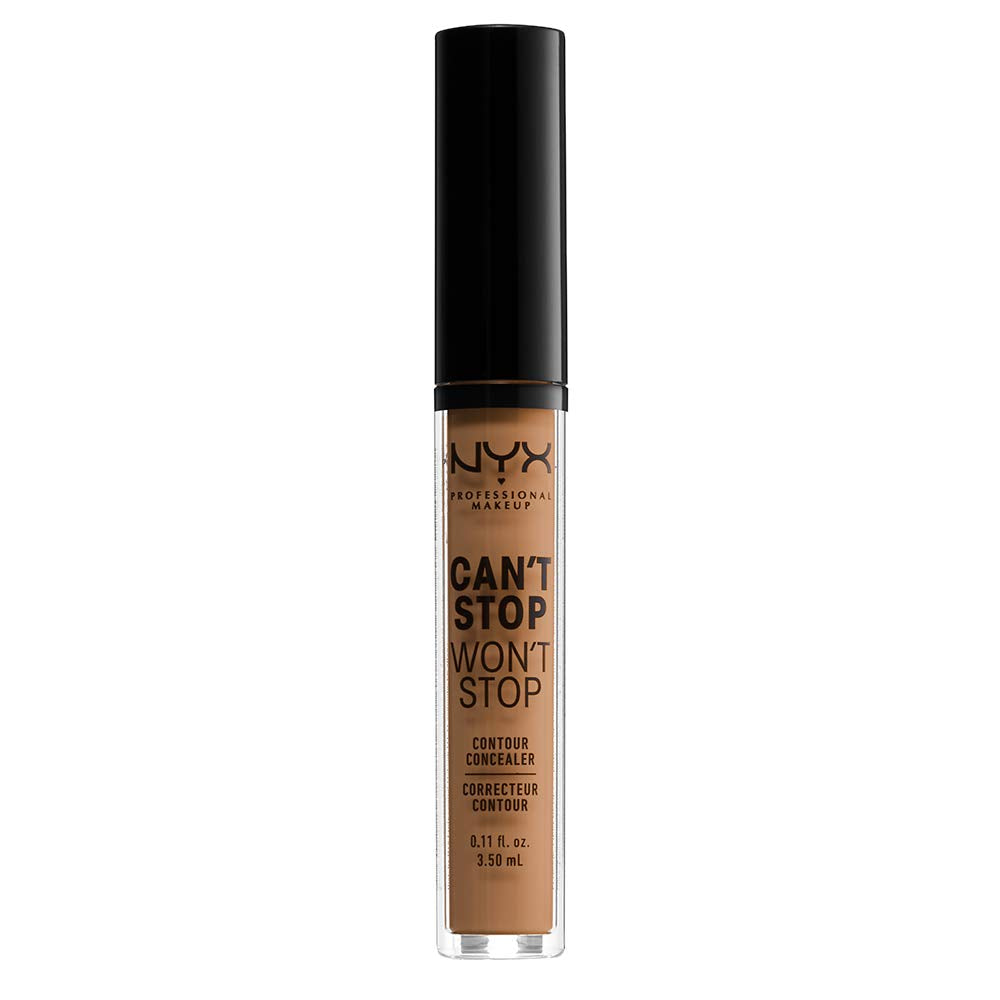 NYX Concealer matte finish visible on skin.