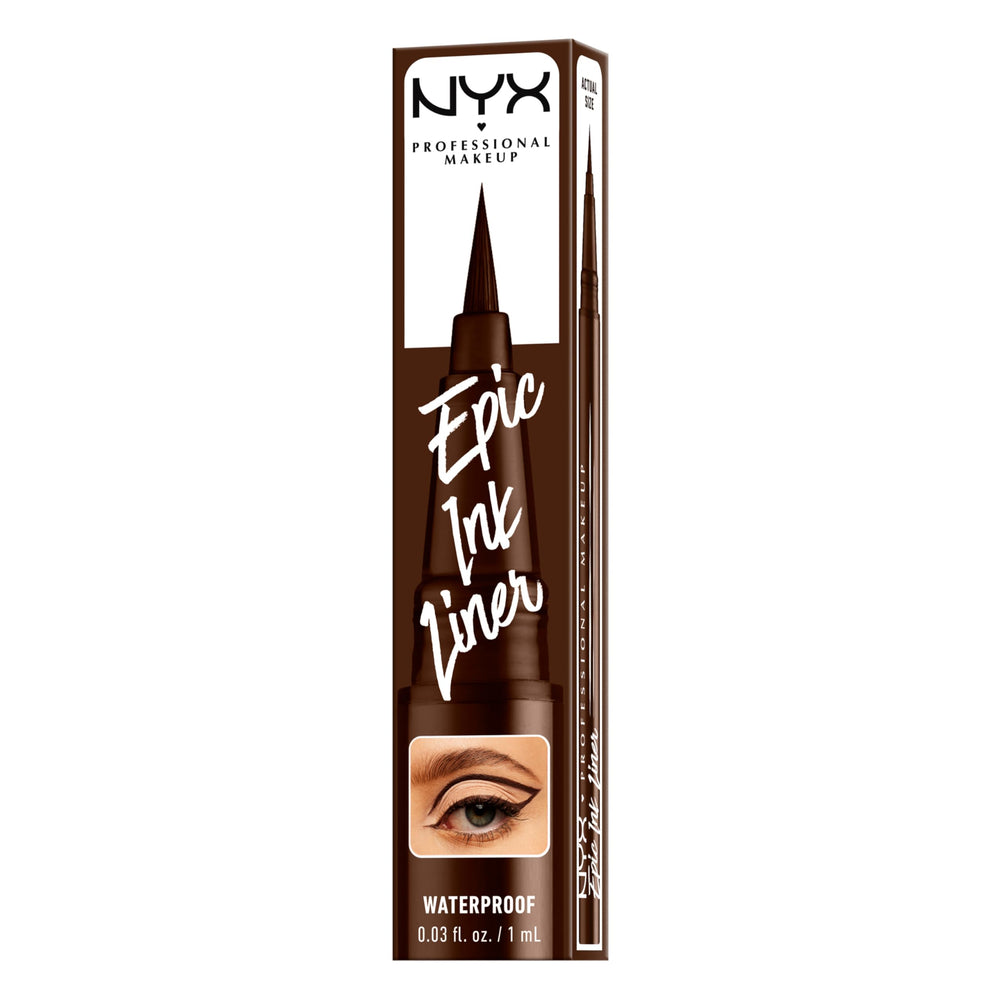 NYX delineador líquido aplicación precisa para uso diario.