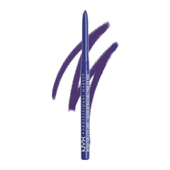 Delineador mecánico NYX morado, pigmento intenso para un delineado definido y duradero.