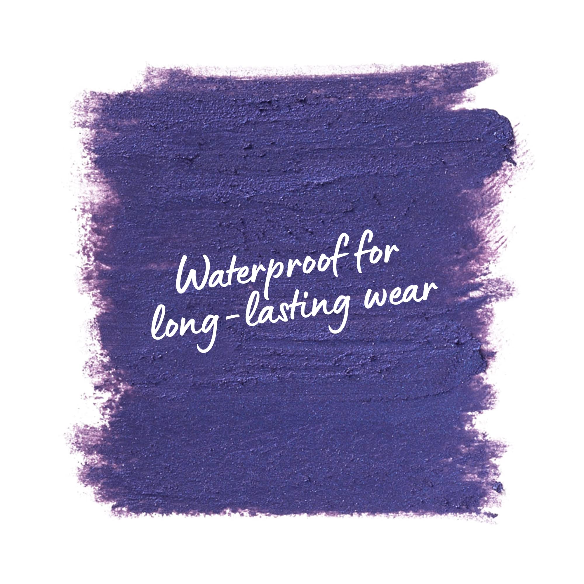 NYX delineador morado, fórmula resistente al calor para uso prolongado.