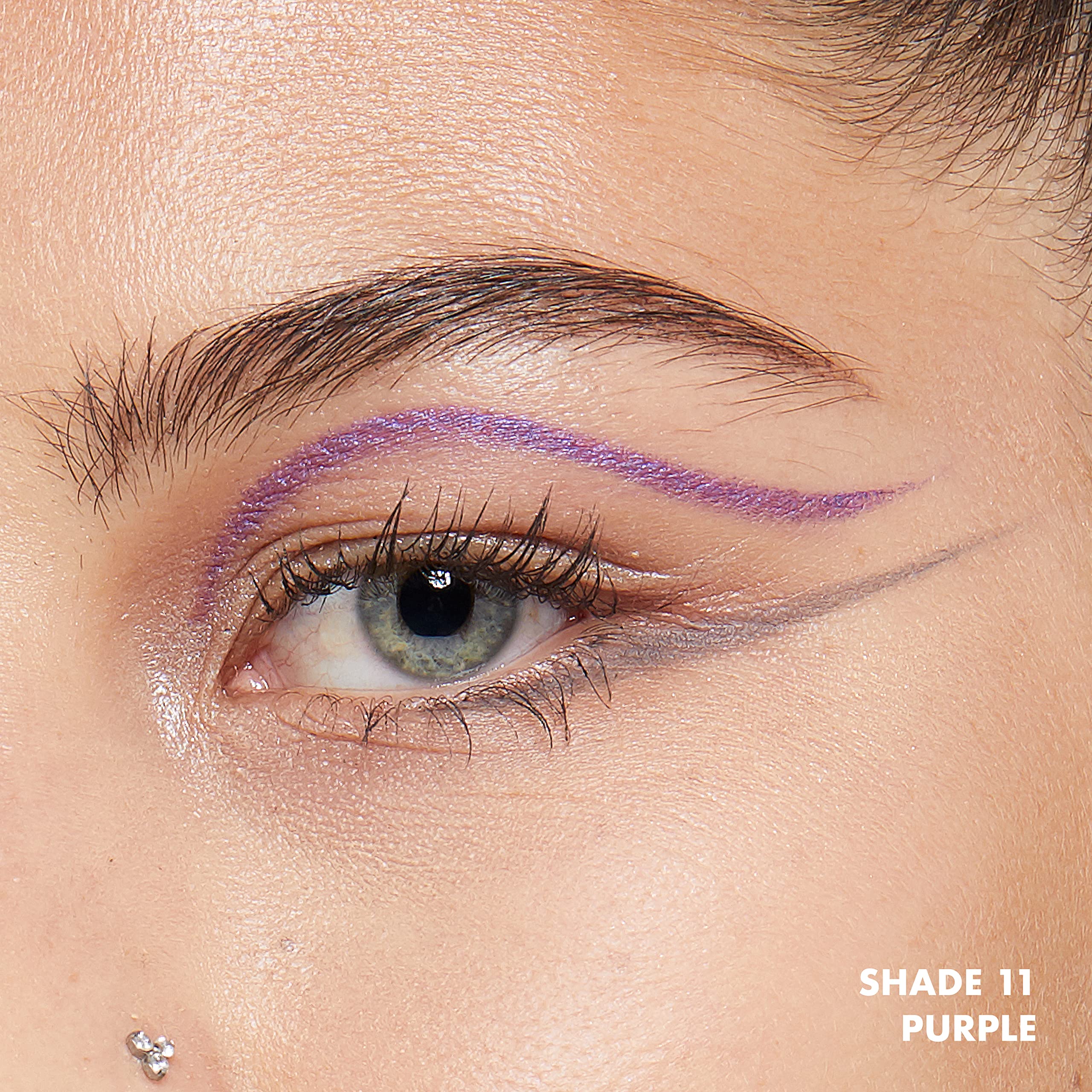 Delineador retráctil NYX morado, deslizamiento suave sin necesidad de afilar.