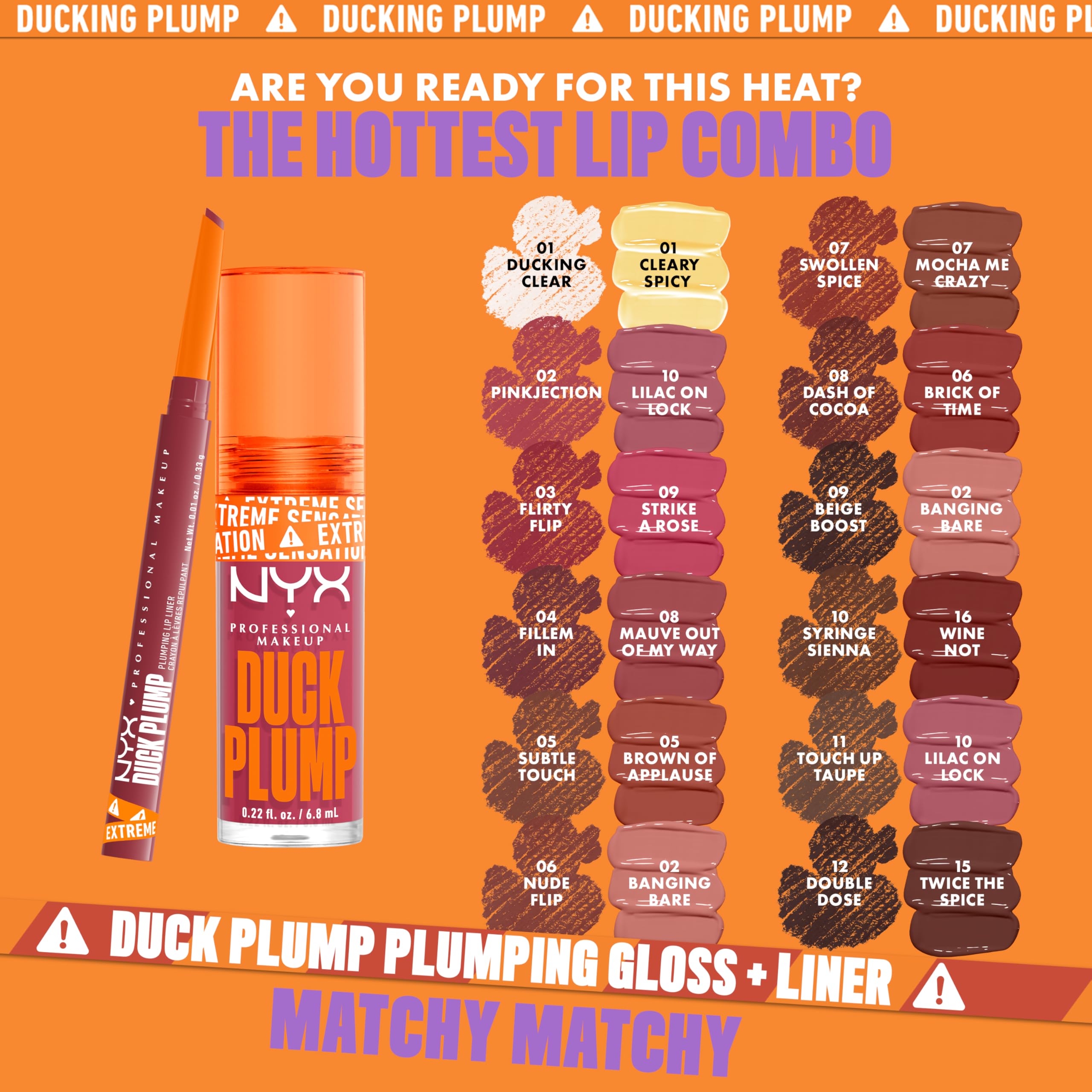Delineador NYX Duck Plump vegano y libre de crueldad para labios
