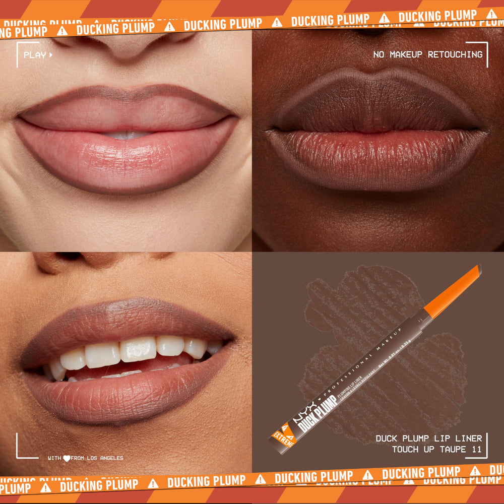 Delineador de labios NYX Duck Plump con punta doble para líneas limpias