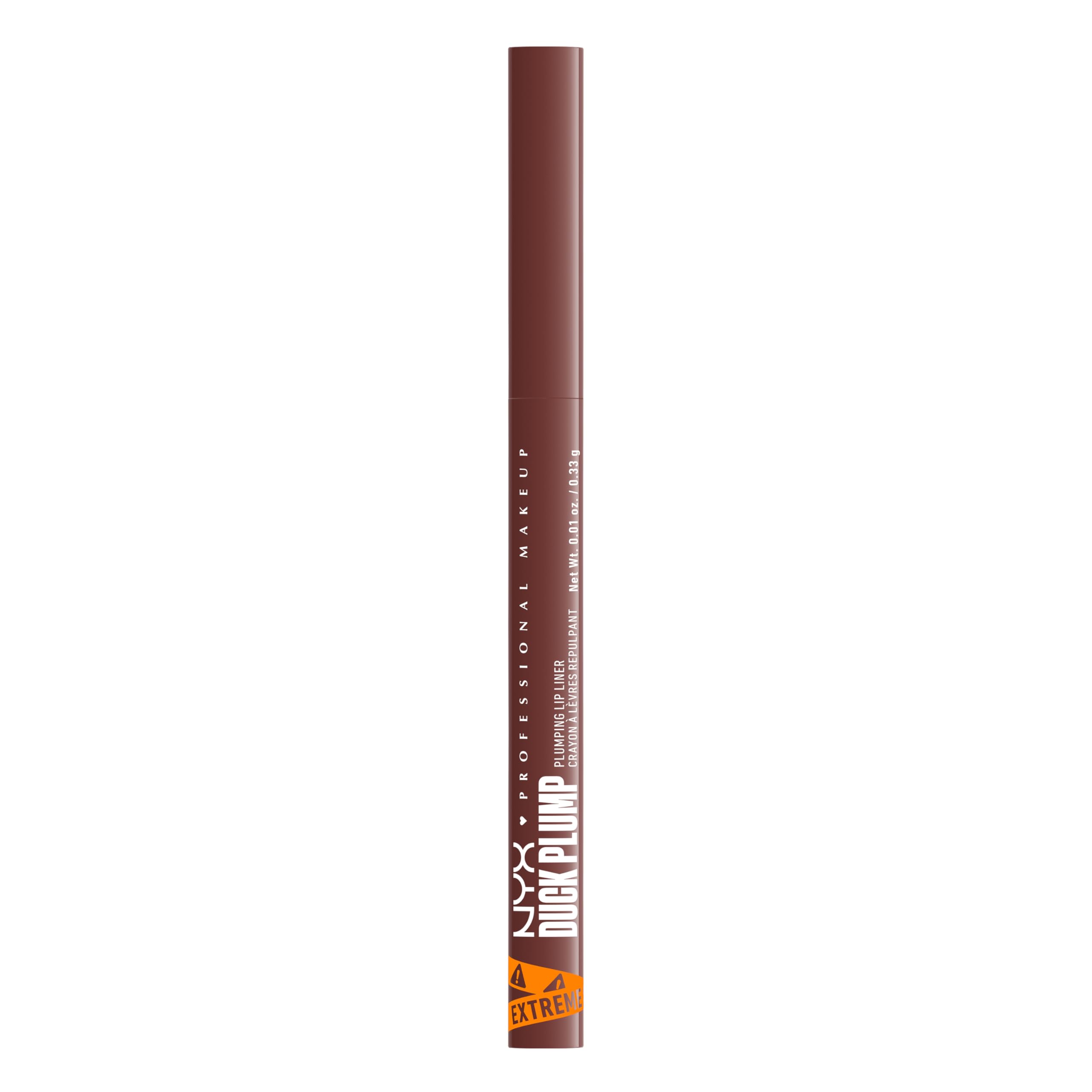 NYX Duck Plump Cocoa guía de aplicación para delineado limpio