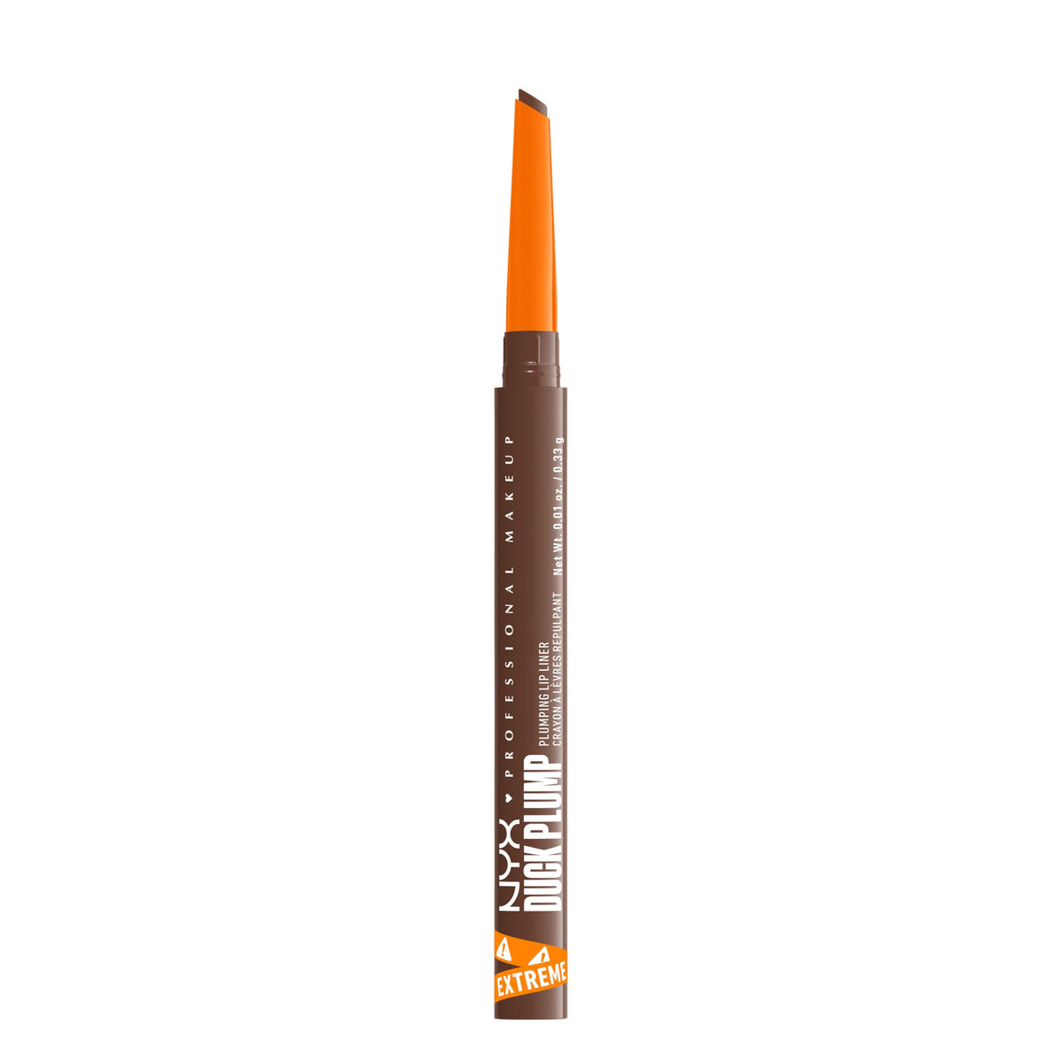 Perfilador labial NYX Duck Plump con punta dual para precisión y definición.