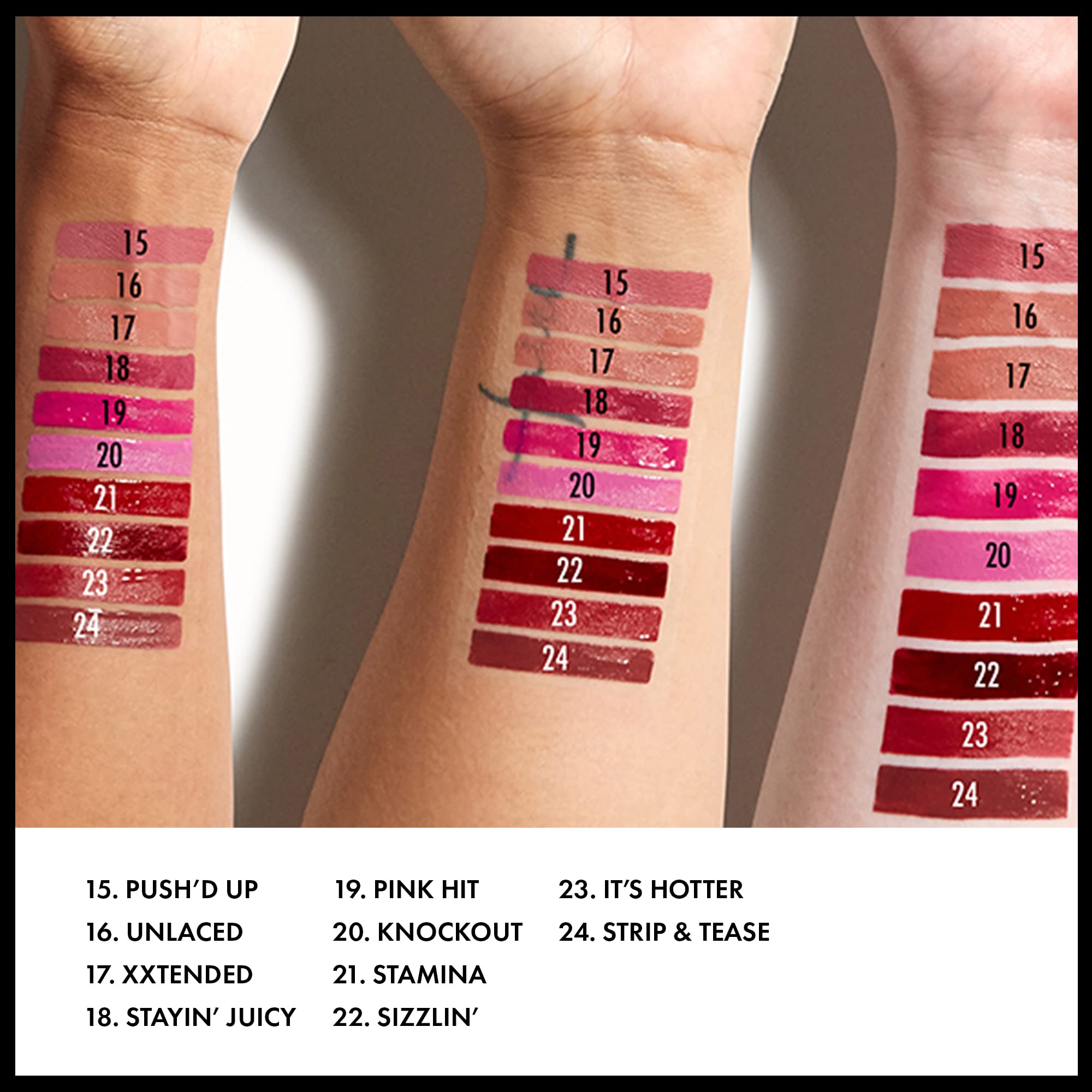 Empaque minimalista del labial XXL Mate para uso diario.