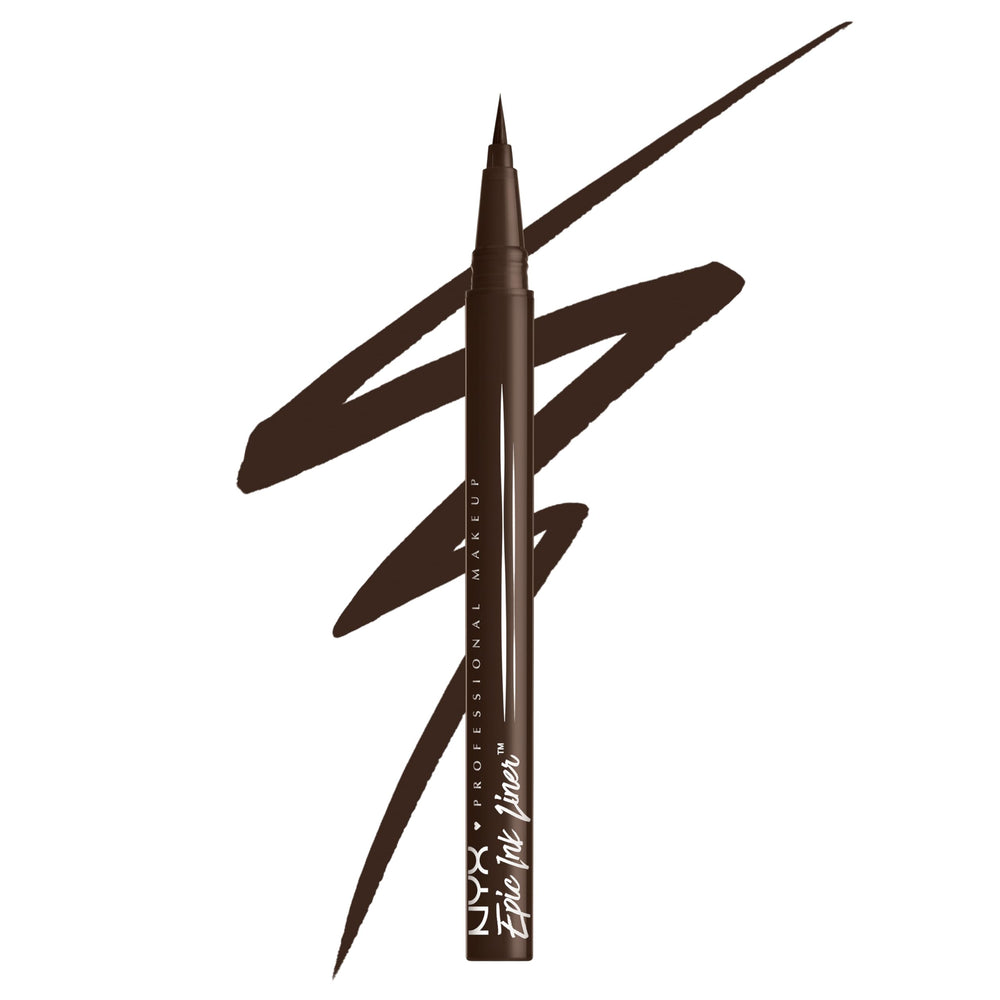 NYX Epic Ink Liner, aplicación precisa para delineado suave y definido.