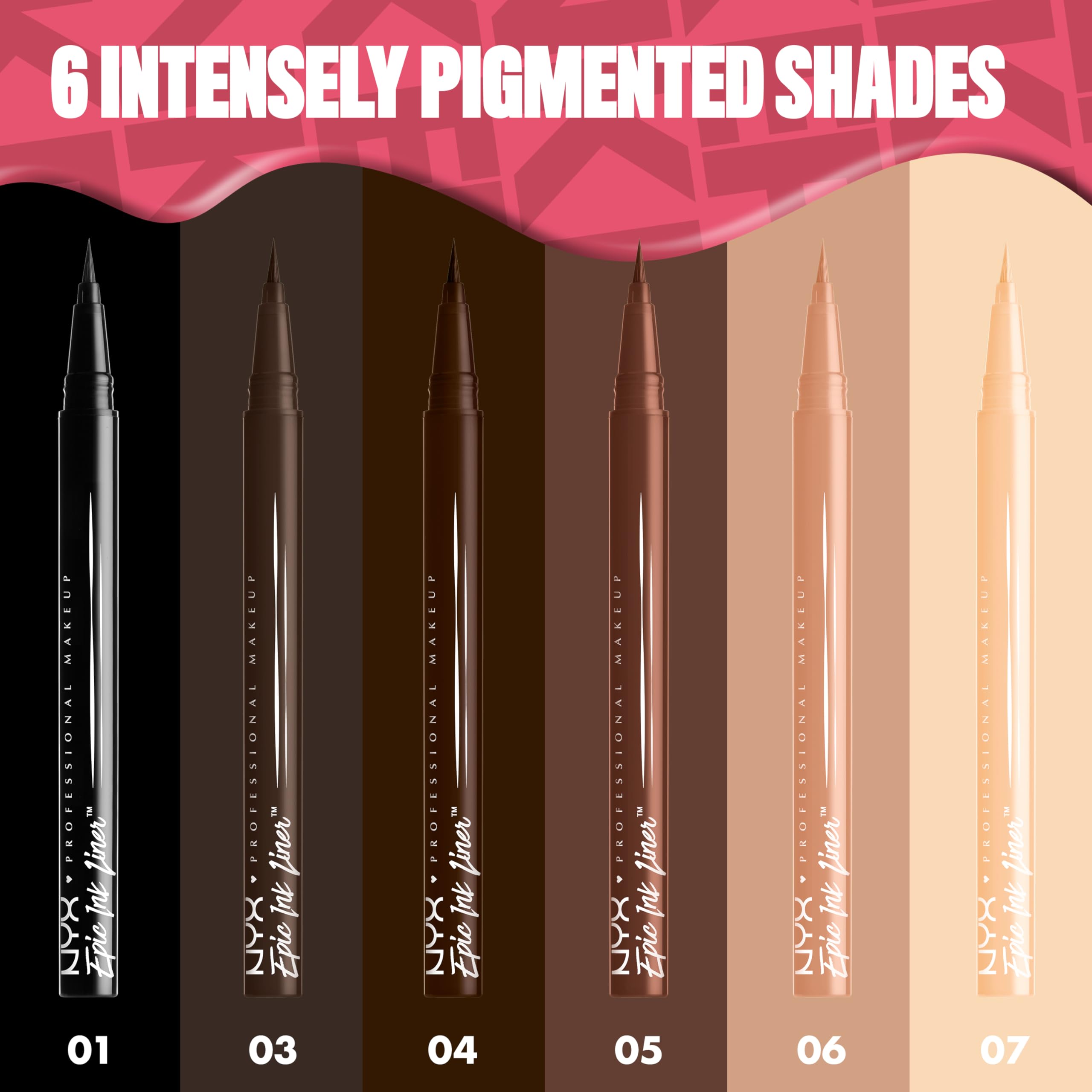 Nyx Epic Ink Liner delineado negro intenso para definición marcada