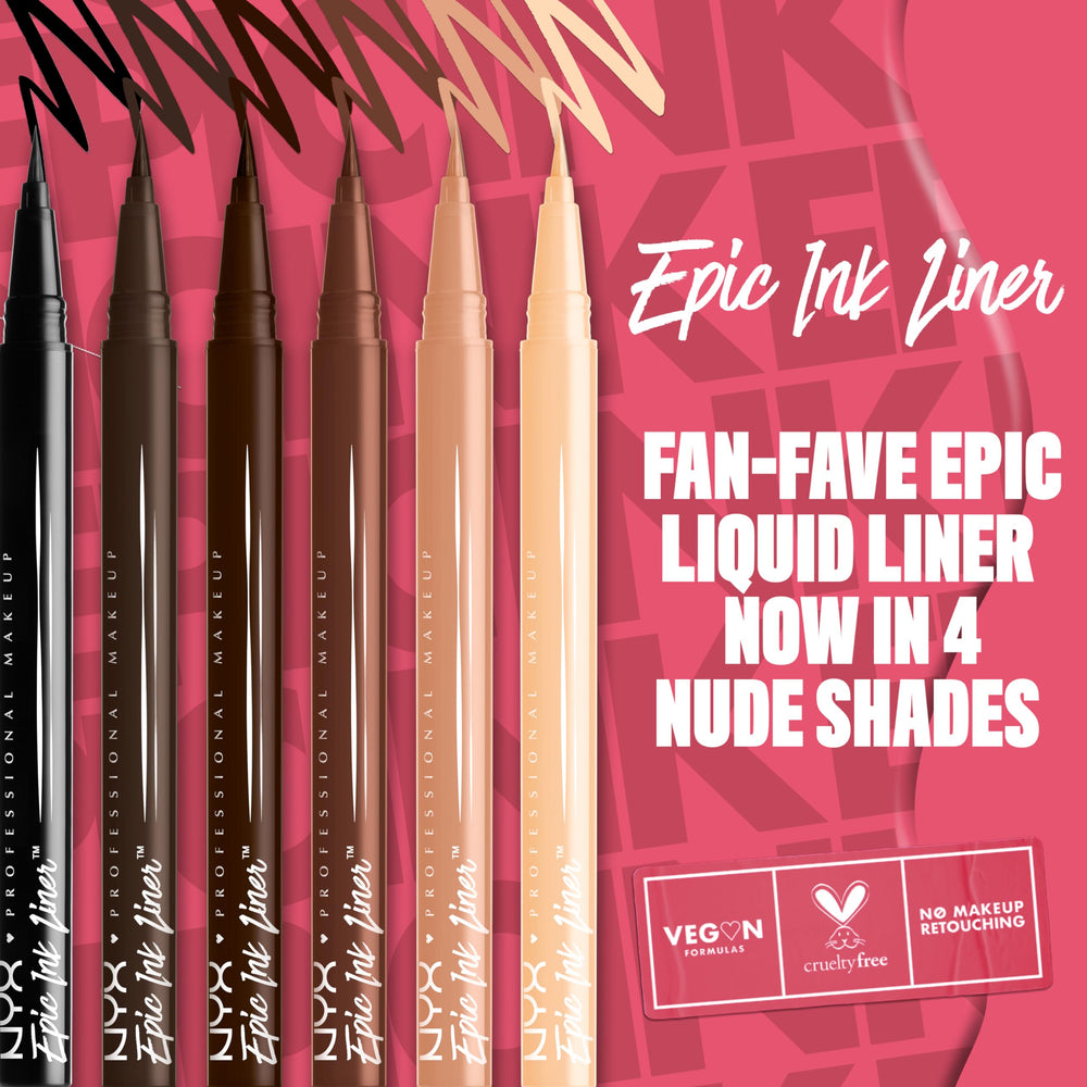 Nyx Epic Ink Liner pack-2 para retoques rápidos y consistentes