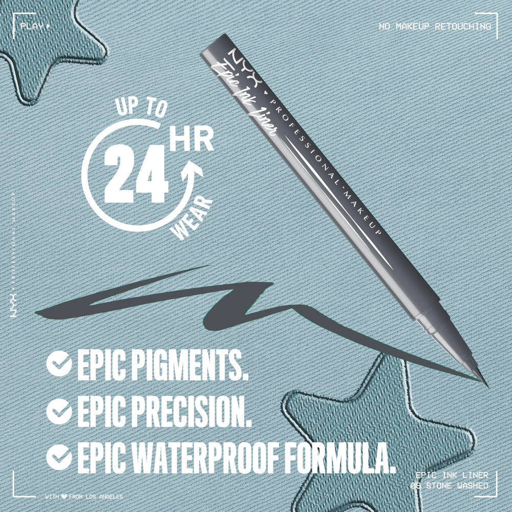 NYX Epic Ink Liner precision tip close-up for easy one-stroke definition
