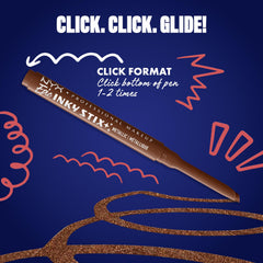 NYX Epic Inky Stix Resistente al Agua para uso durante el día.