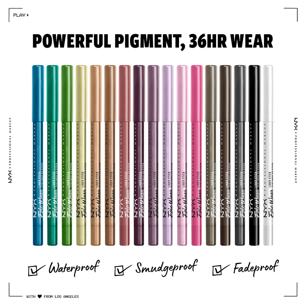 Delineador Epic Wear Berry Goth acabado mate para looks definidores