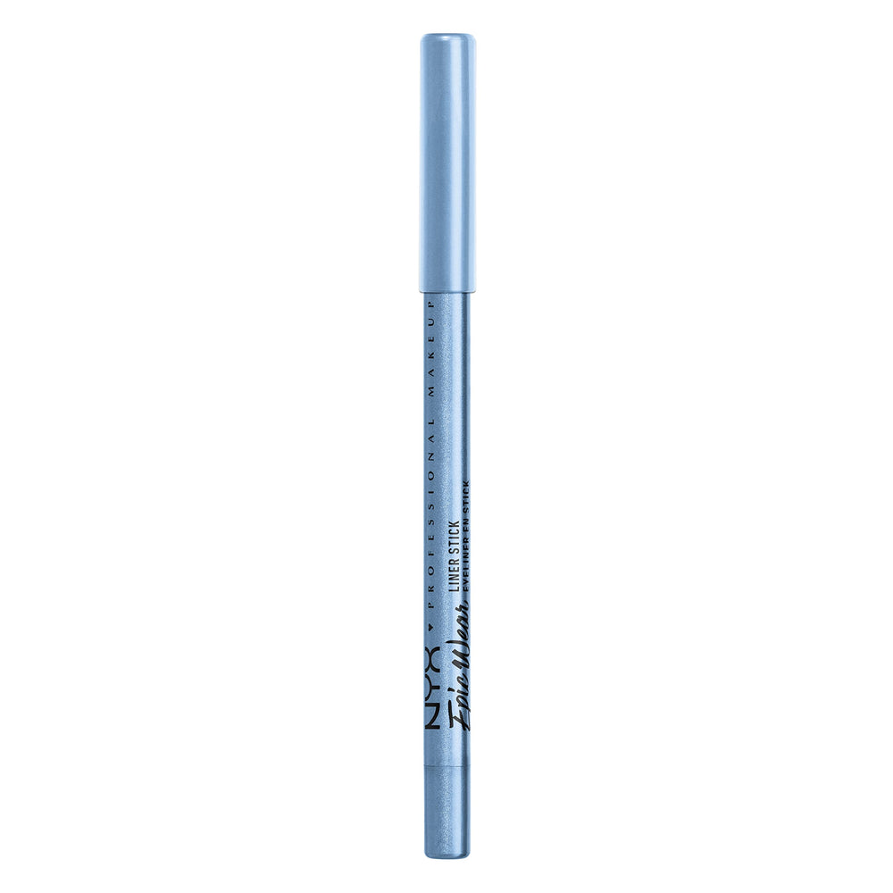 Delineador NYX Epic Wear Liner Stick Chill Blue, uso grafico para ojos de impacto.