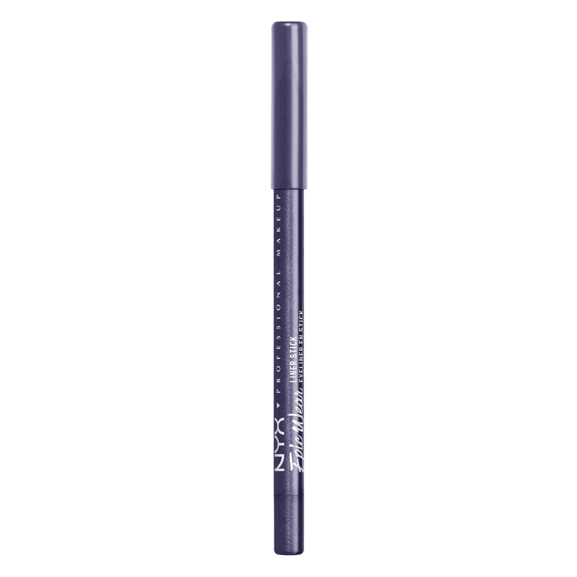 Delineador morado resistente al agua para jornadas largas