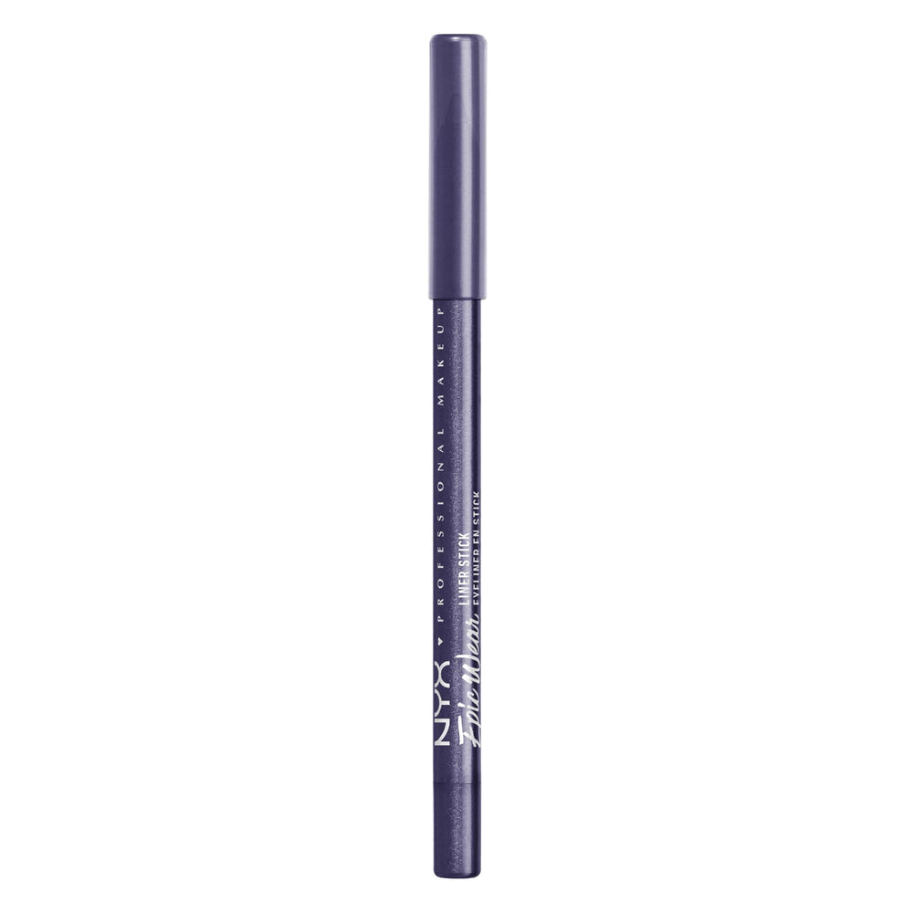 Delineador morado resistente al agua para jornadas largas
