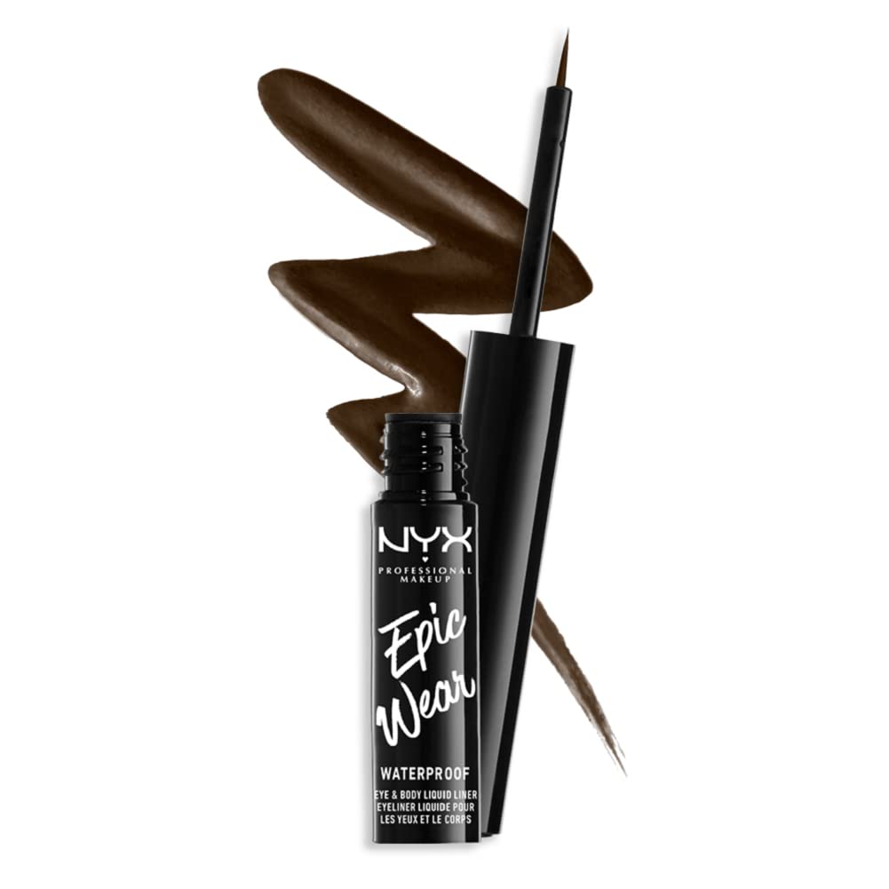 NYX Epic Wear Liquid Liner con aplicador fino para trazos precisos.