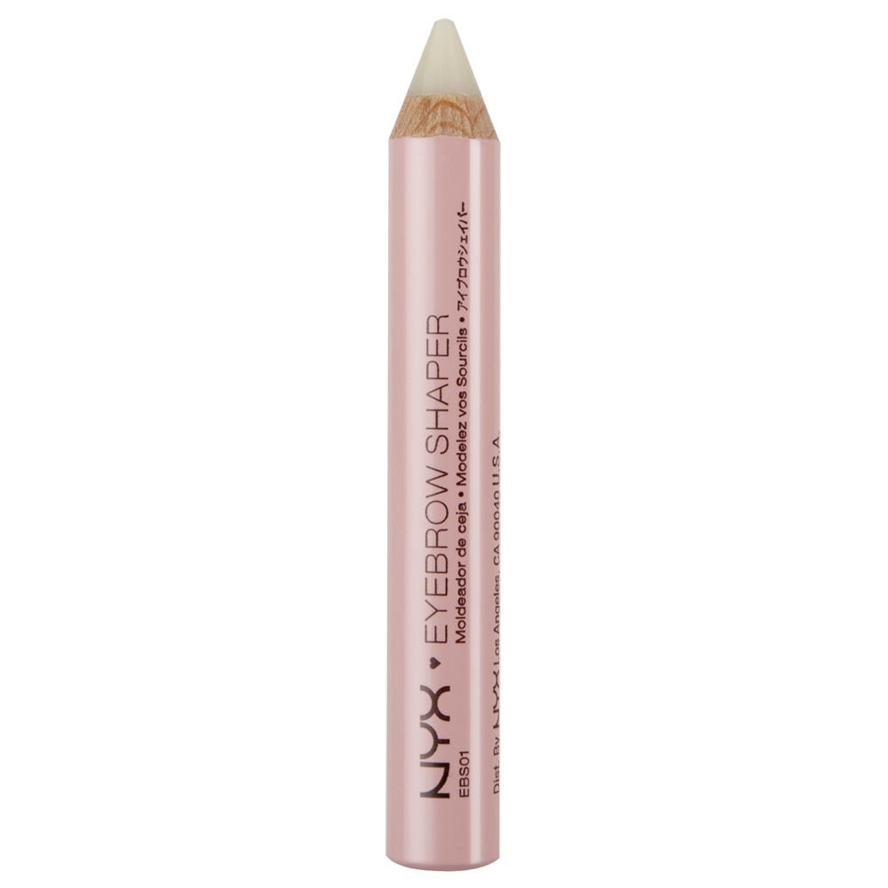 NYX Eye Brow Shaper Wax bottle showing natural hold with conditioning vitamin E.