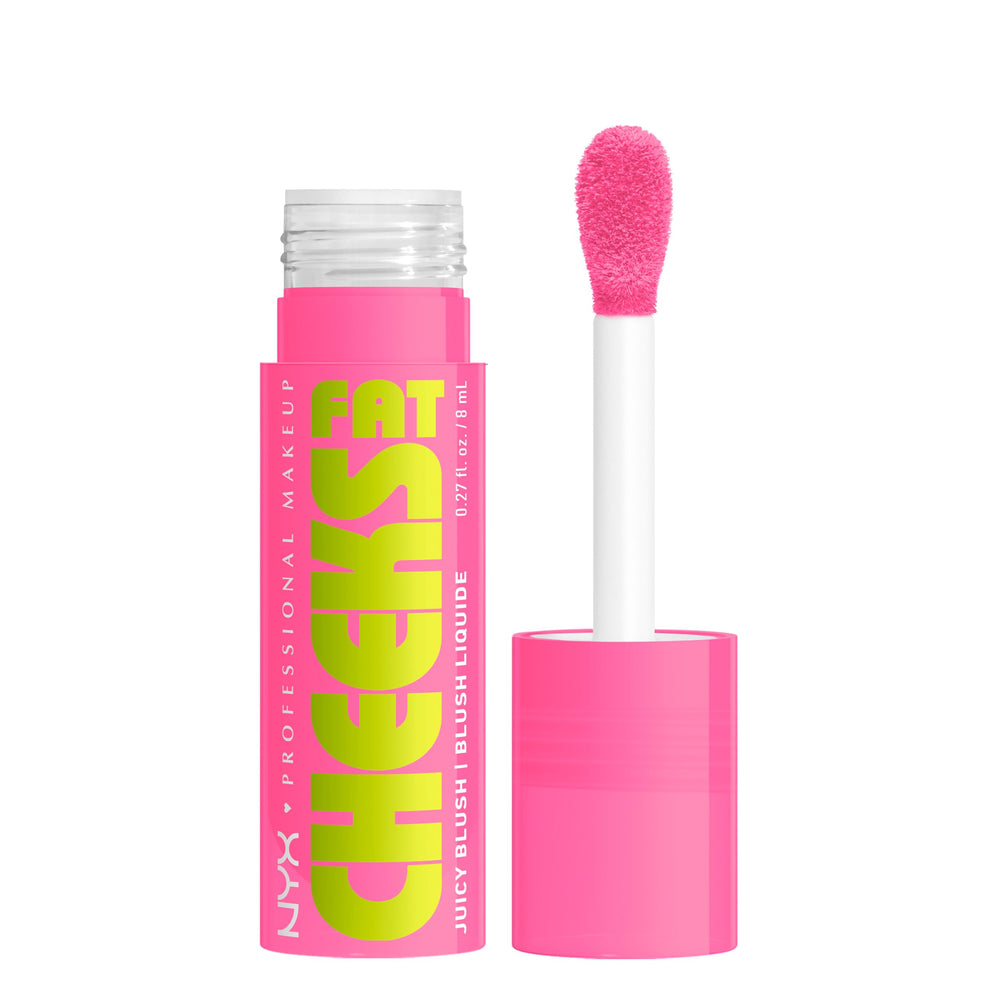 NYX Fat Cheeks Liquid Blush Dragon Fruit Drip delivers a juicy, dewy flush.