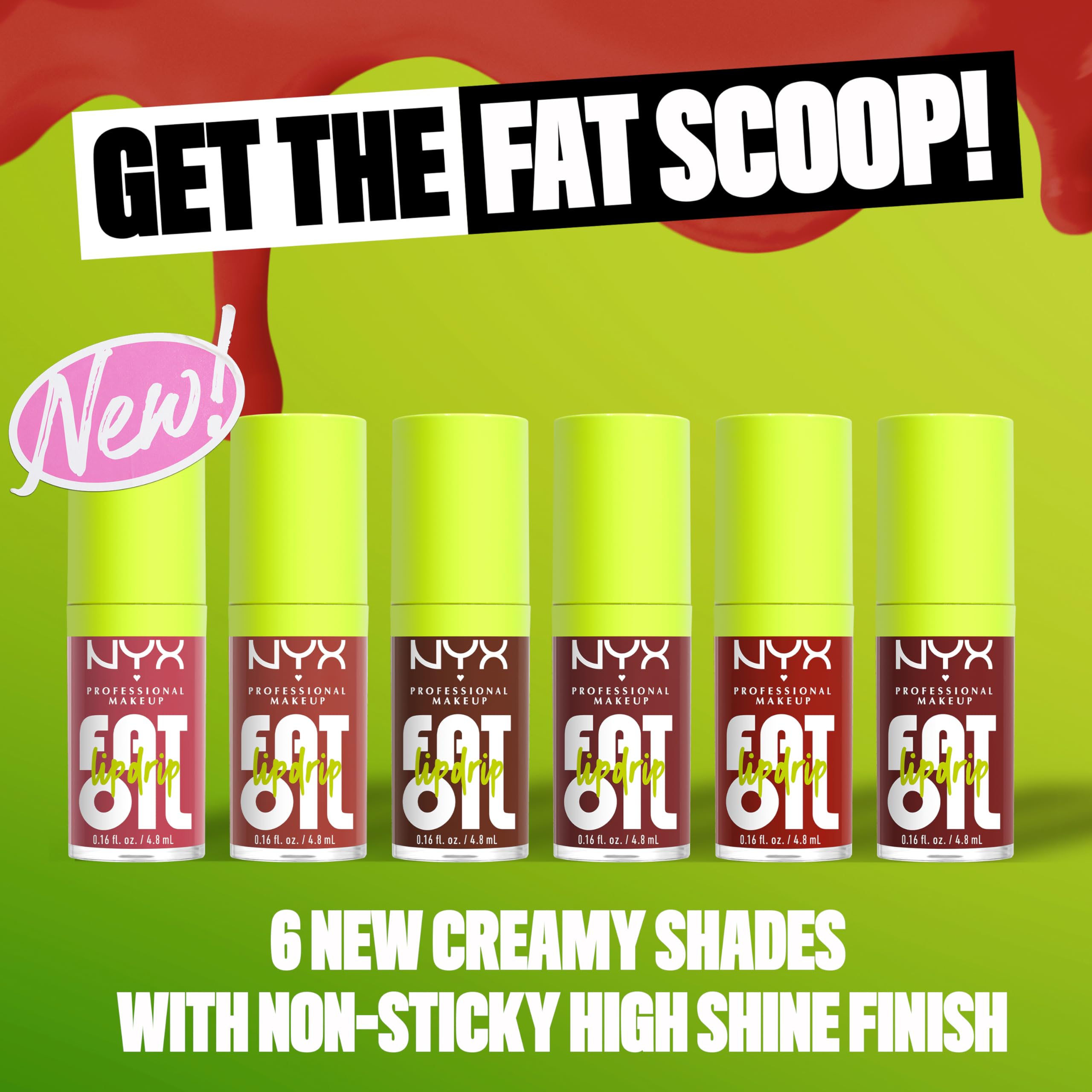 NYX Fat Oil Lip Drip aplicación cremosa para brillo sin manchar.