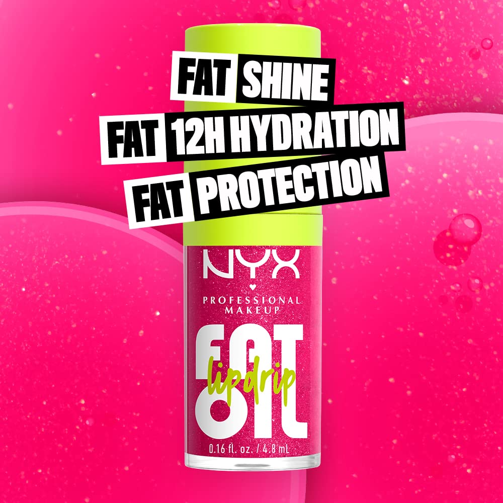 NYX Fat Oil Lip Drip applicator wand showing smooth glide and easy application.