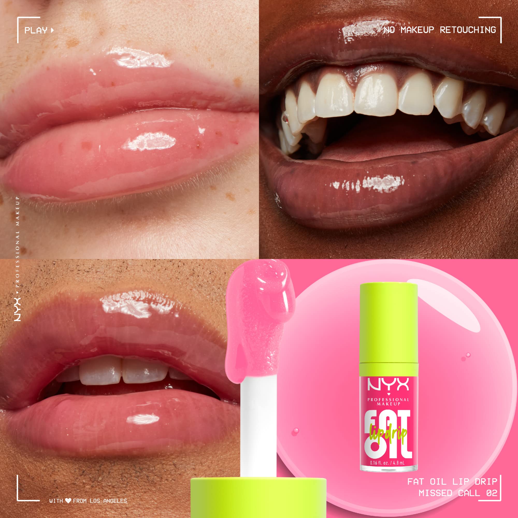 NYX Fat Oil Lip Drip: brillo labial para un look brillante y duradero.
