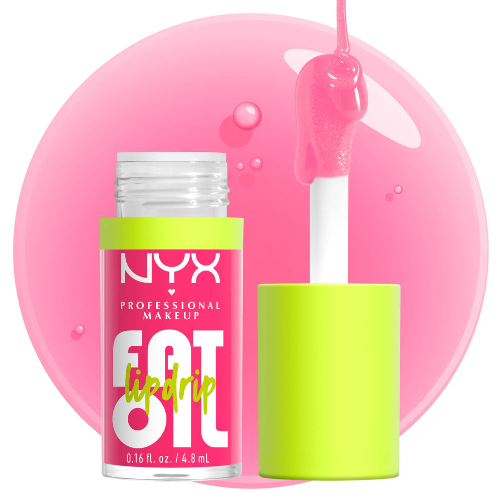 NYX Fat Oil Lip Drip: envase cristal y fórmula vegana.