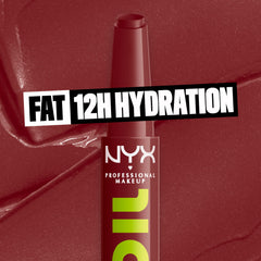 NYX Fat Oil Slick Click: acabado brillante no pegajoso para labios.