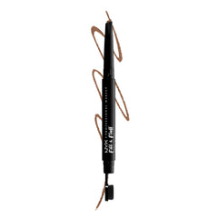 NYX: punta en lágrima para trazar cejas precisas.