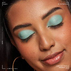 NYX Jumbo Eye Pencil Macaroon Mint for quick mono-shadow and liner.