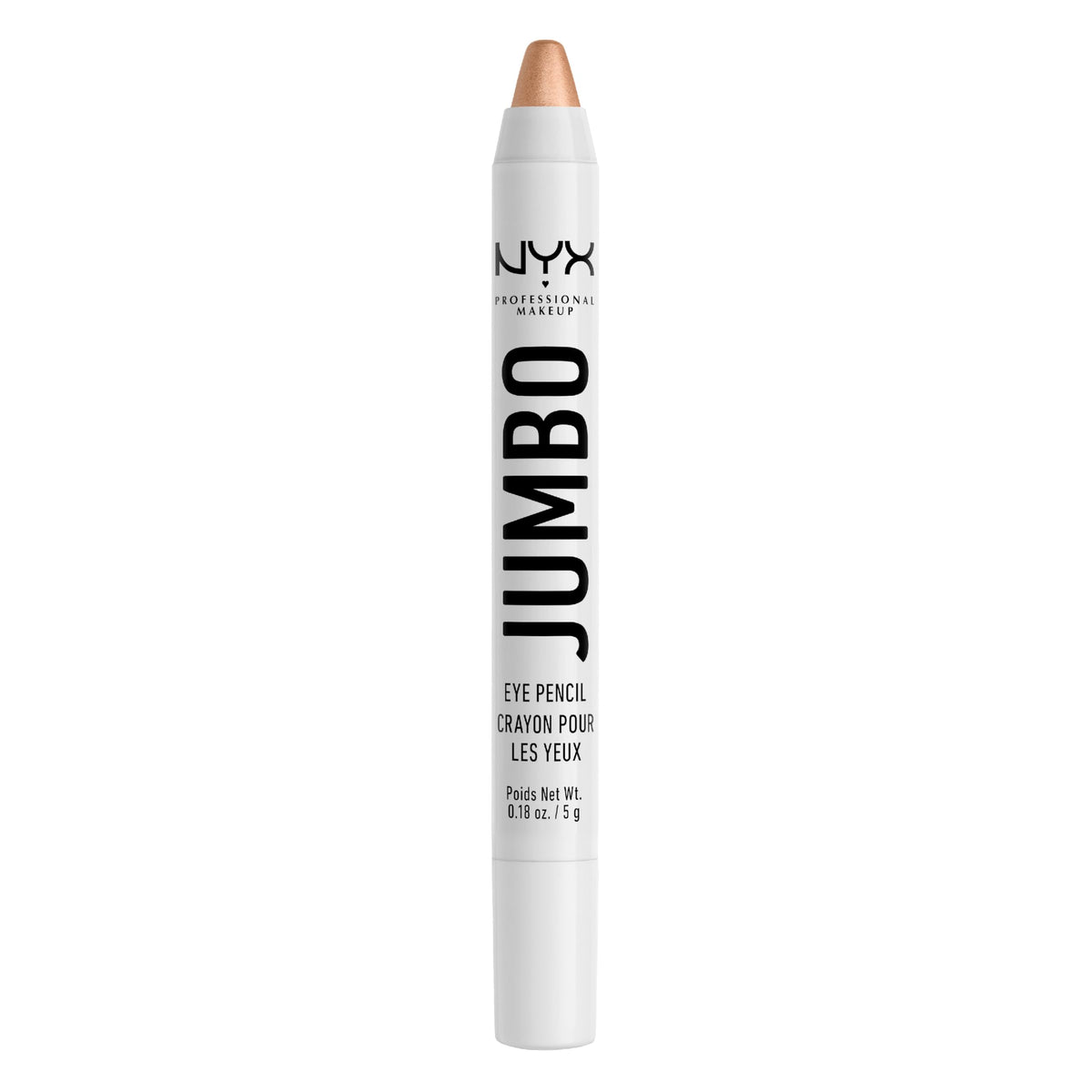 NYX Jumbo Eye Pencil Frosting closeup shows creamy color for easy blending.