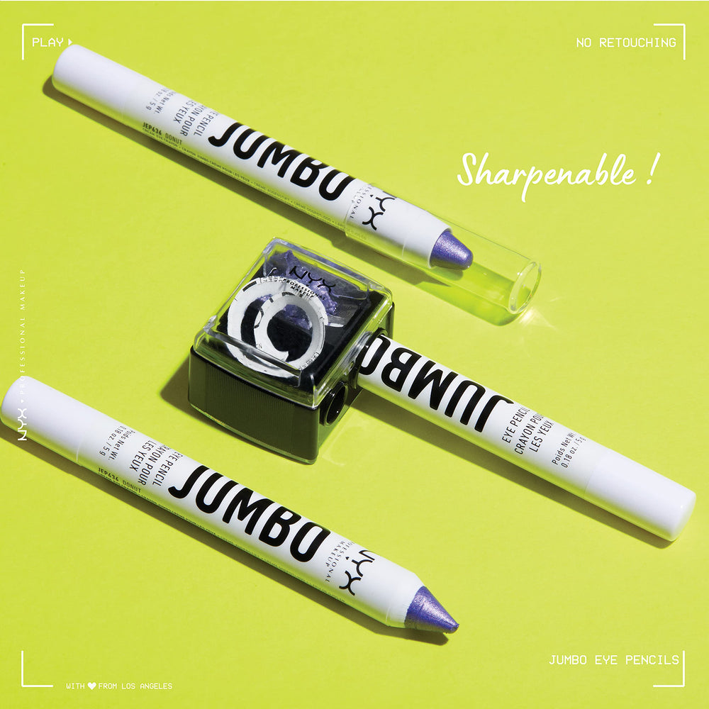 NYX Jumbo Eye Pencil Macaroon Mint offers metallic or matte finishes.