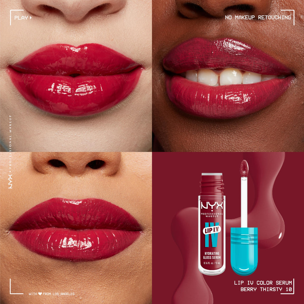 NYX Lip IV: brillo inmediato con color sutil y agradable sensación.