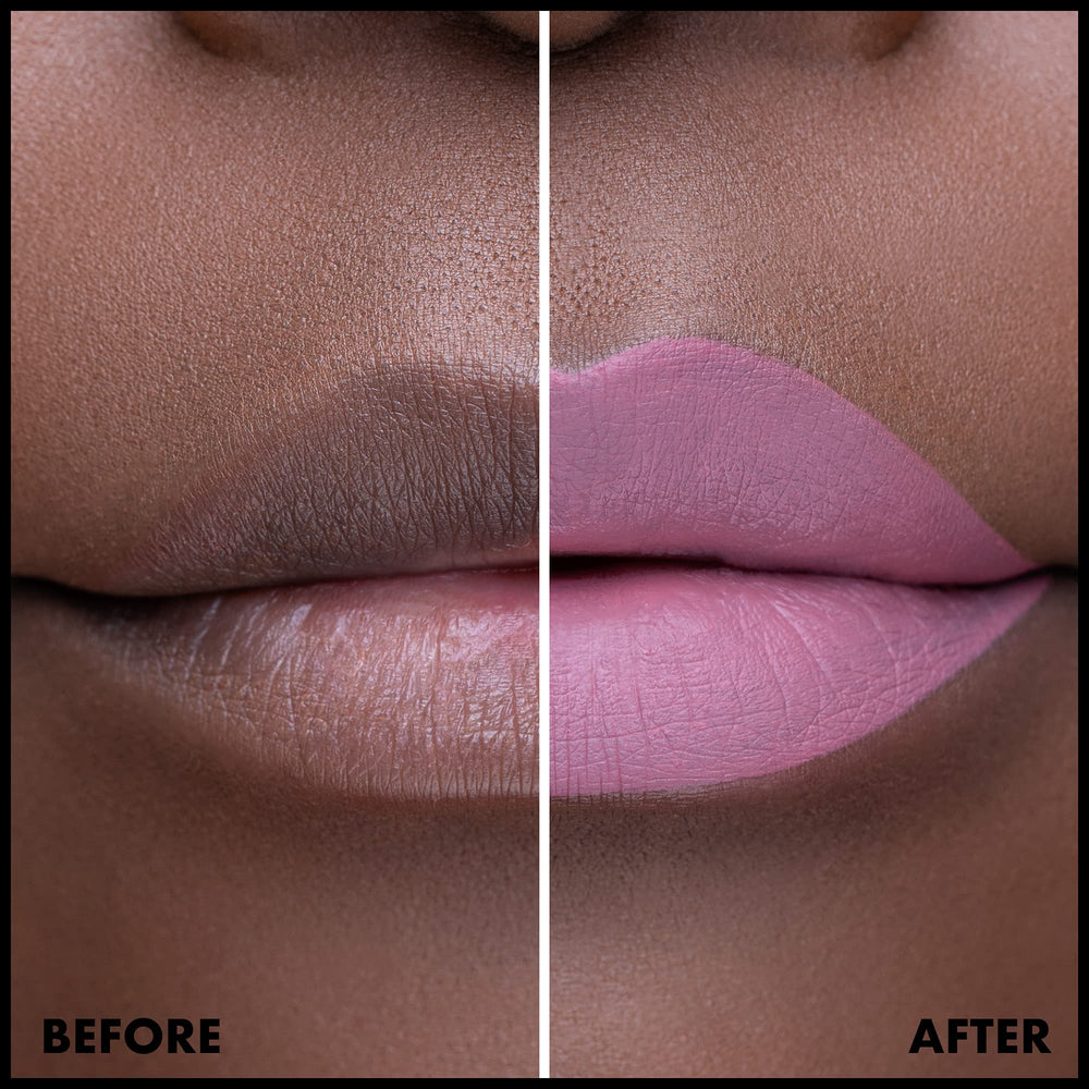 Acabado mate de NYX Lip Lingerie XXL Matte para realzar el contorno.