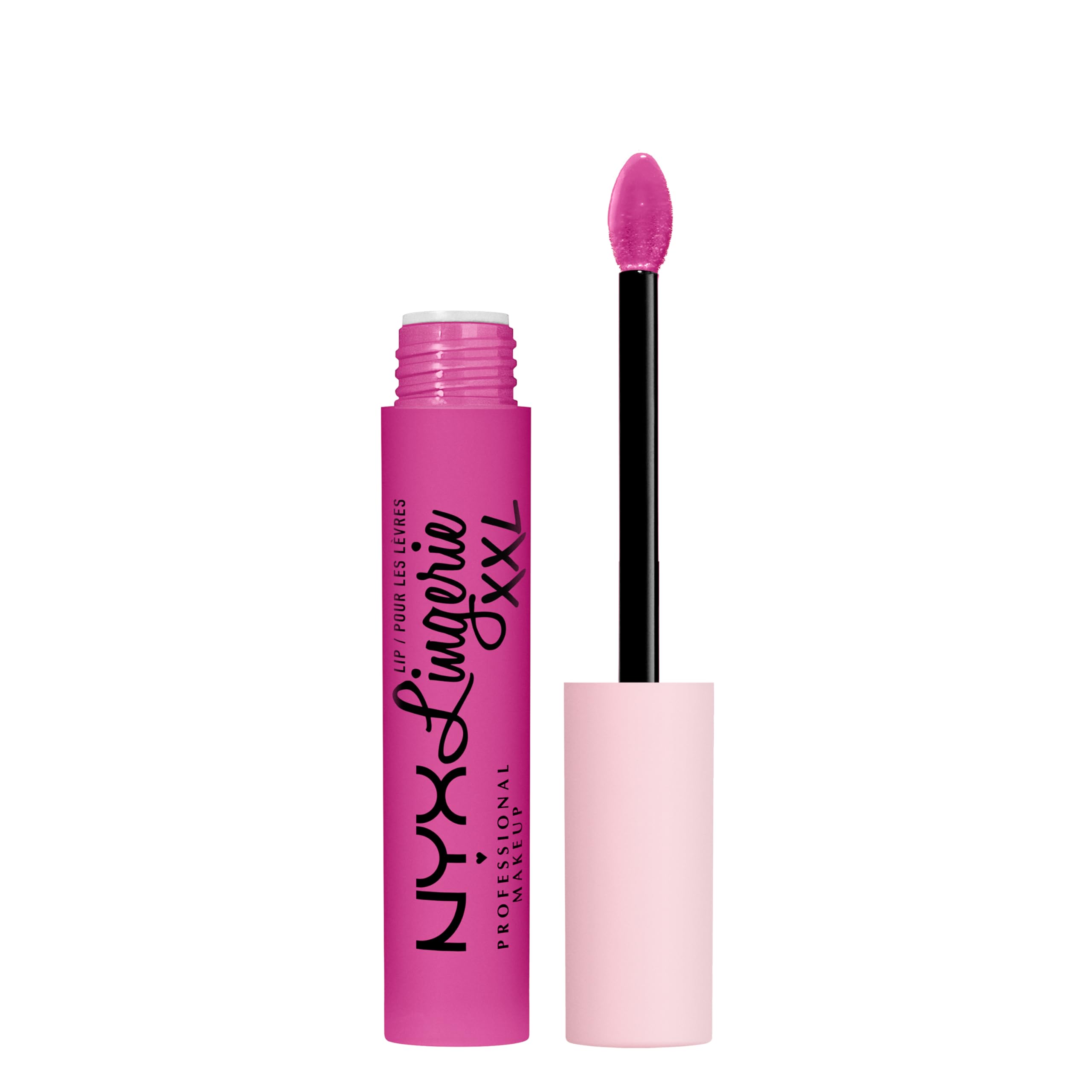 NYX Labios XXL Mate en rosa chicle con color intenso y acabado duradero.