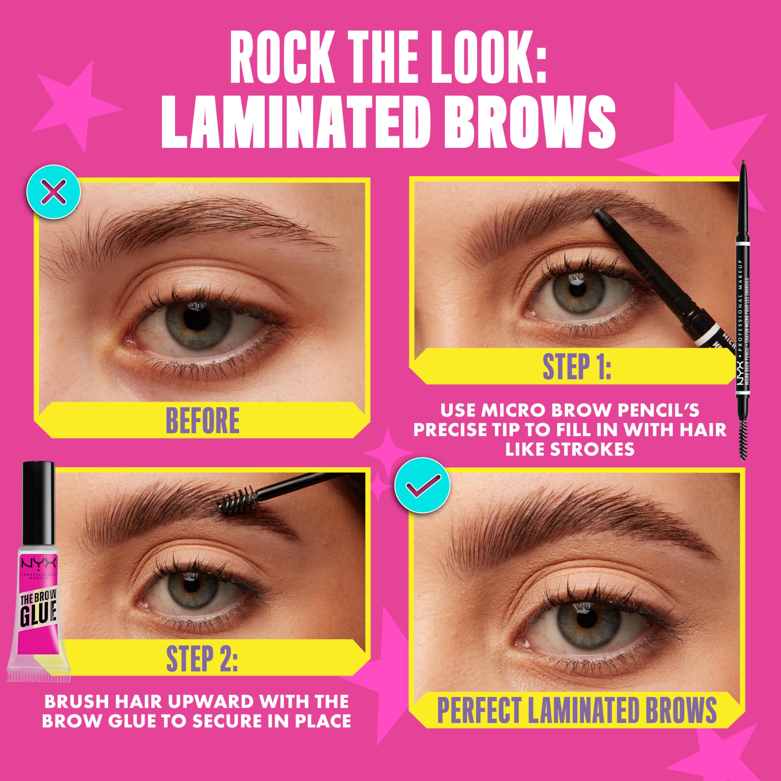 Variedad de 12 tonos veganos para cejas definidas.