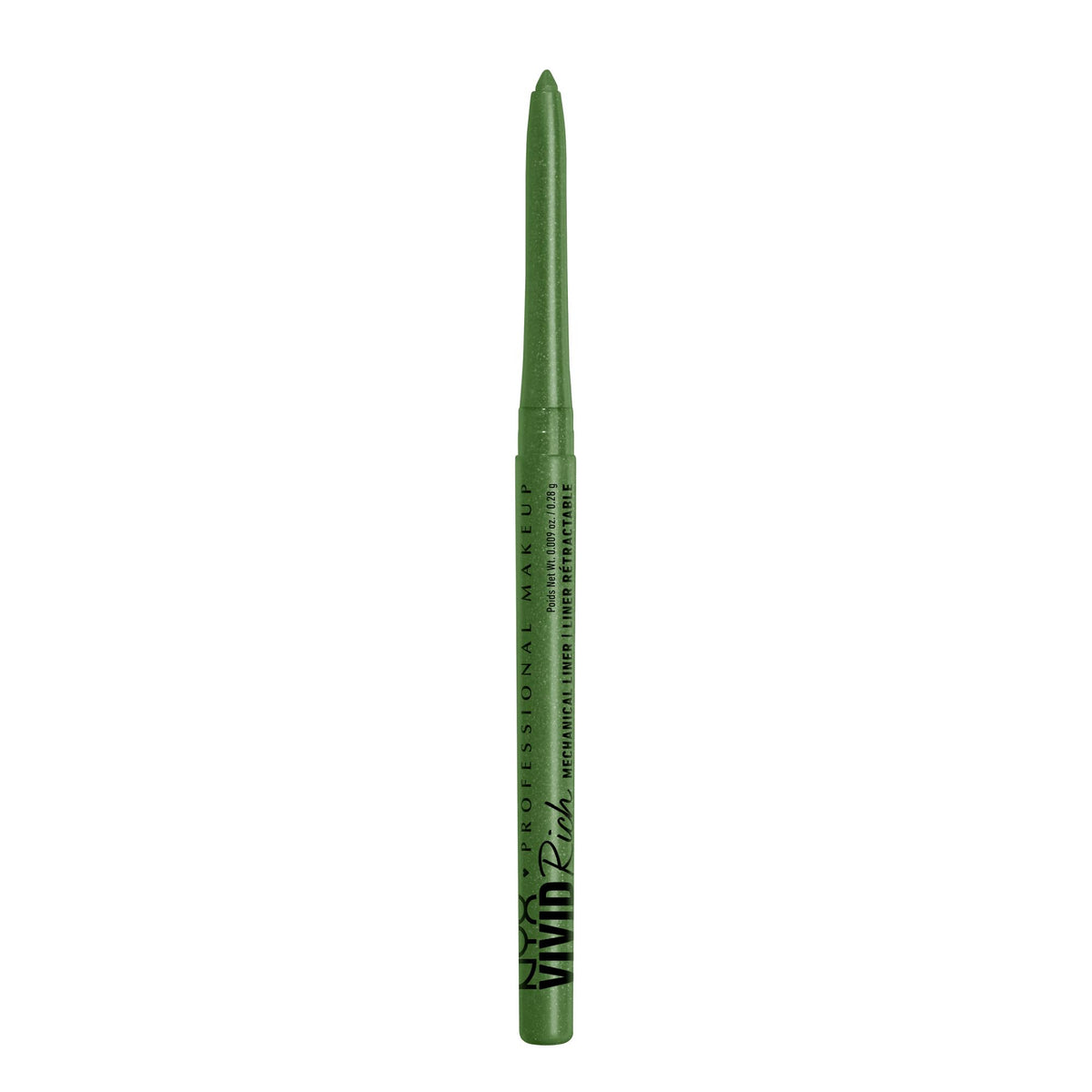 NYX Lápiz Ojo Mecánico tono Jade para delineado preciso y vibrante.