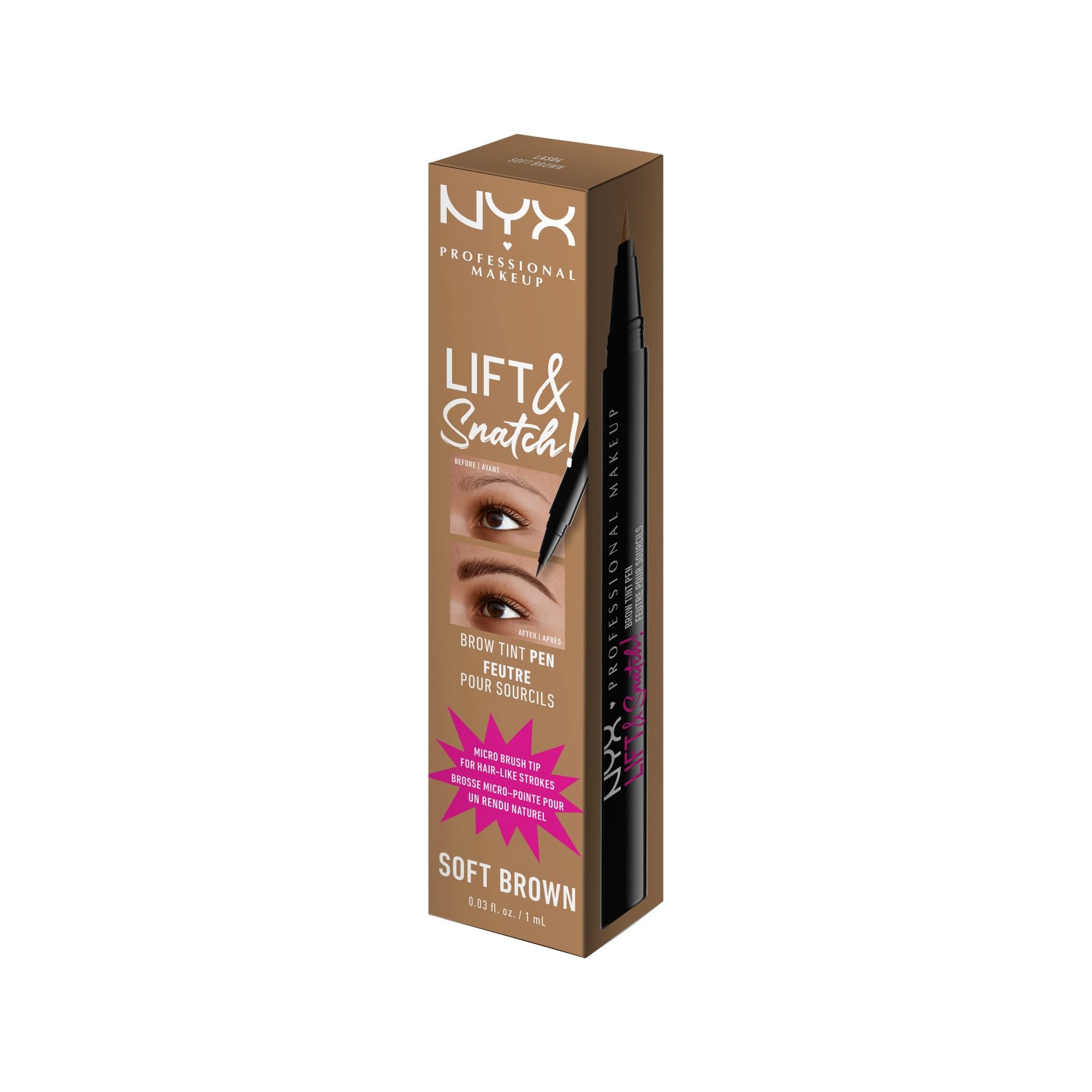 nyx lift & snatch trazos finos para cejas realistas y duraderos