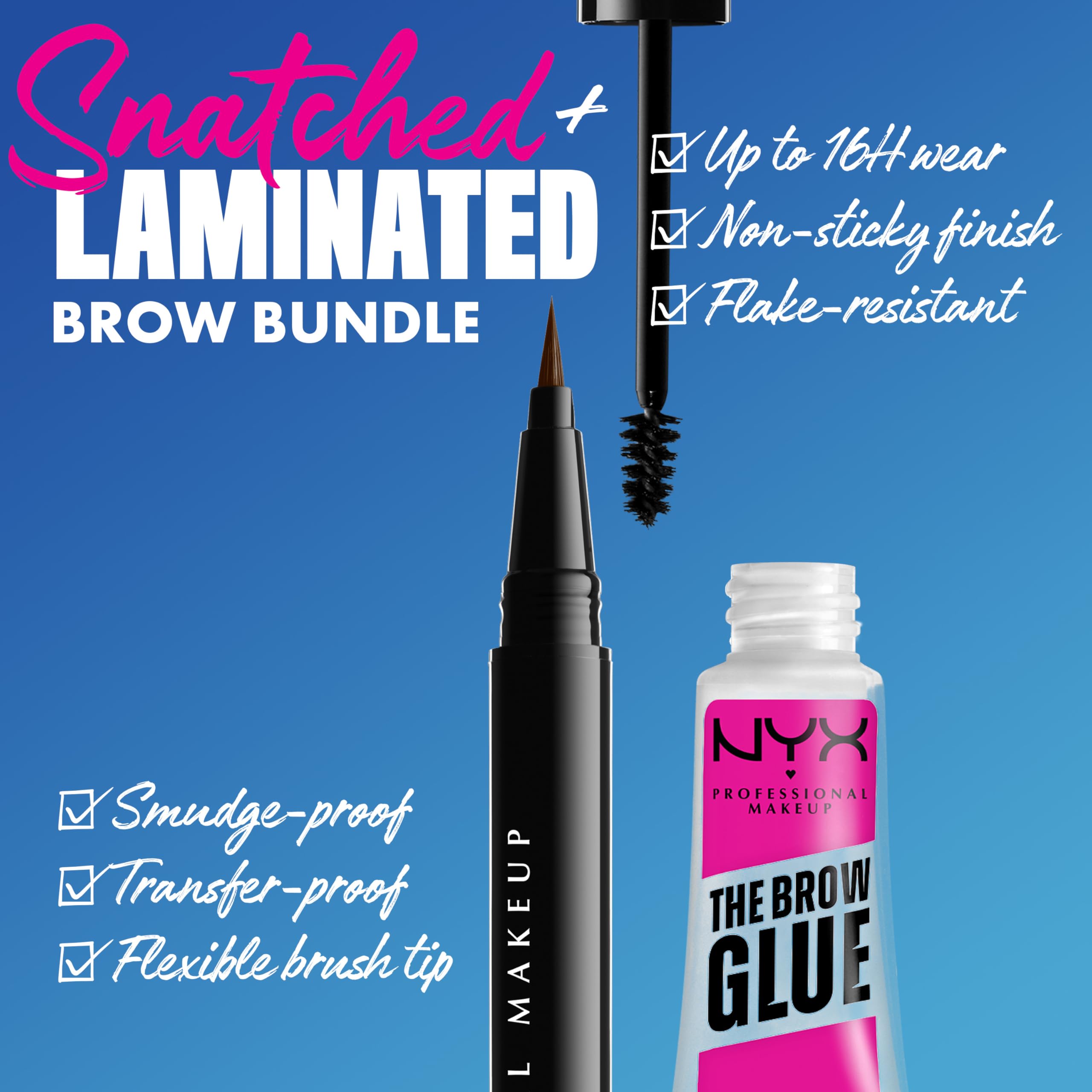 nyx lift & snatch efecto laminado para cejas con Brow Glue