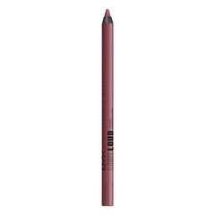 NYX Line Loud Lip Liner Magic Maker pencil tip close-up showing rich orange color and smooth glide.