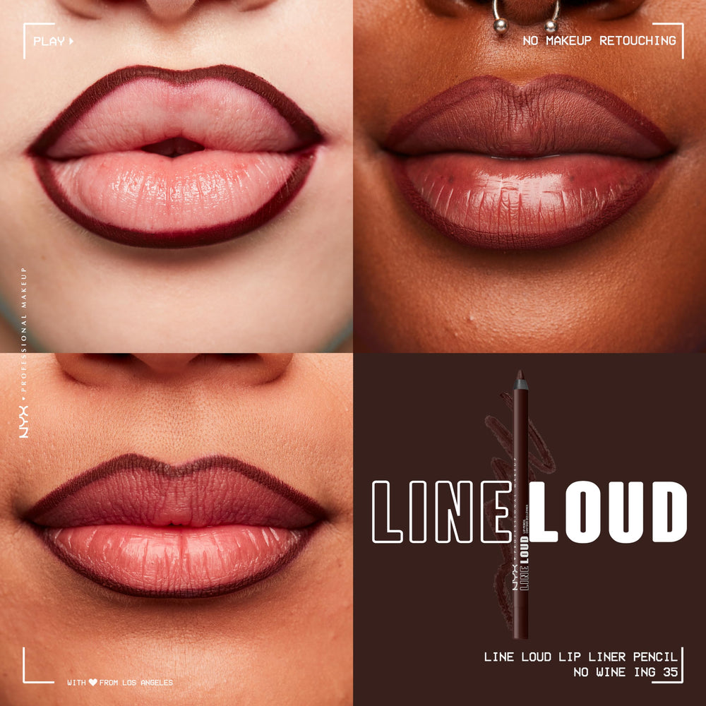 NYX Line Loud Lip Liner: textura cremosa que desliza sin esfuerzo sobre los labios.