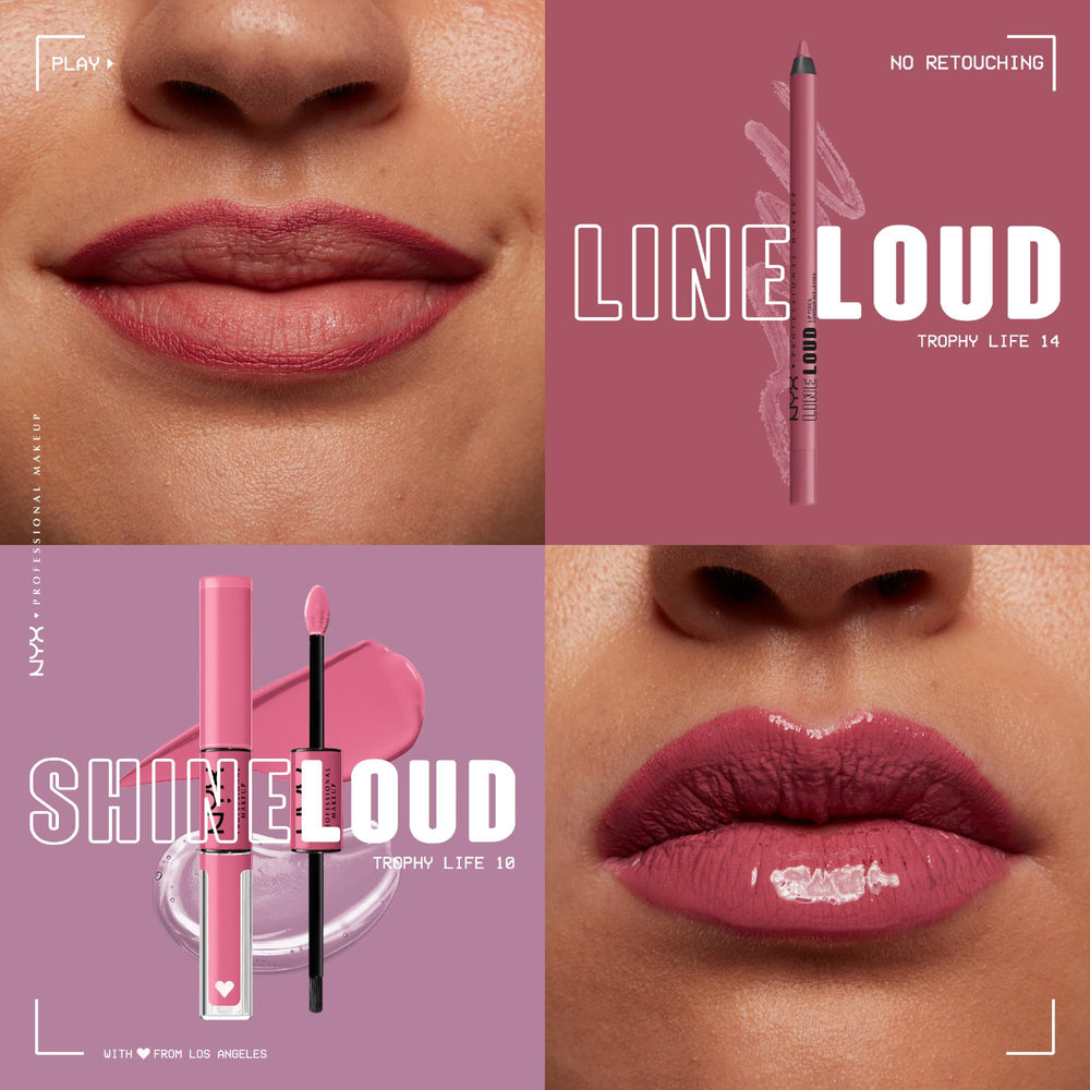 NYX Line Loud Lip Pencil Precise Application enables sharp outline and even lip color.