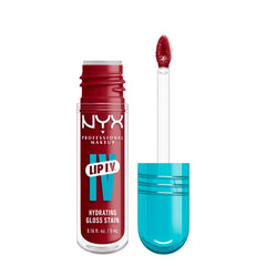 Lip IV de NYX hidrate sus labios con brillo duradero para un look vibrante.