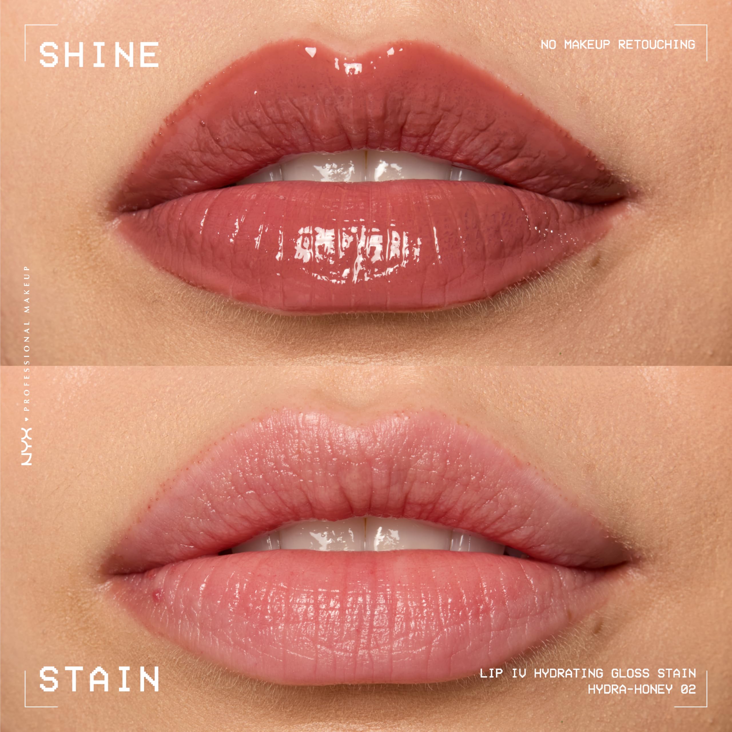 NYX Lip IV Hidratante Hidratación Prolongada Hydra Honey Marrón, color que perdura