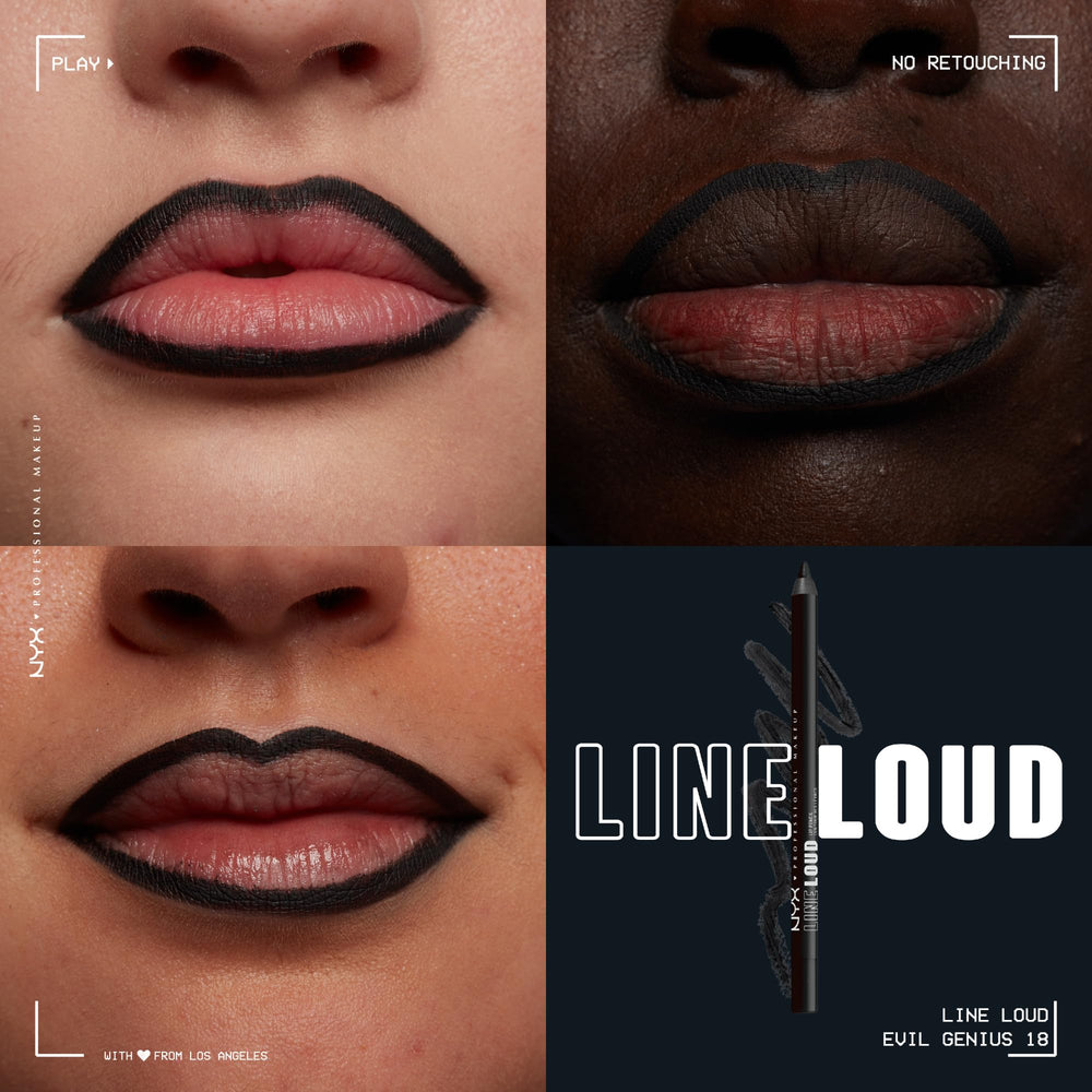 NYX lip liner delivers a soft glide for precise outlining without tug.