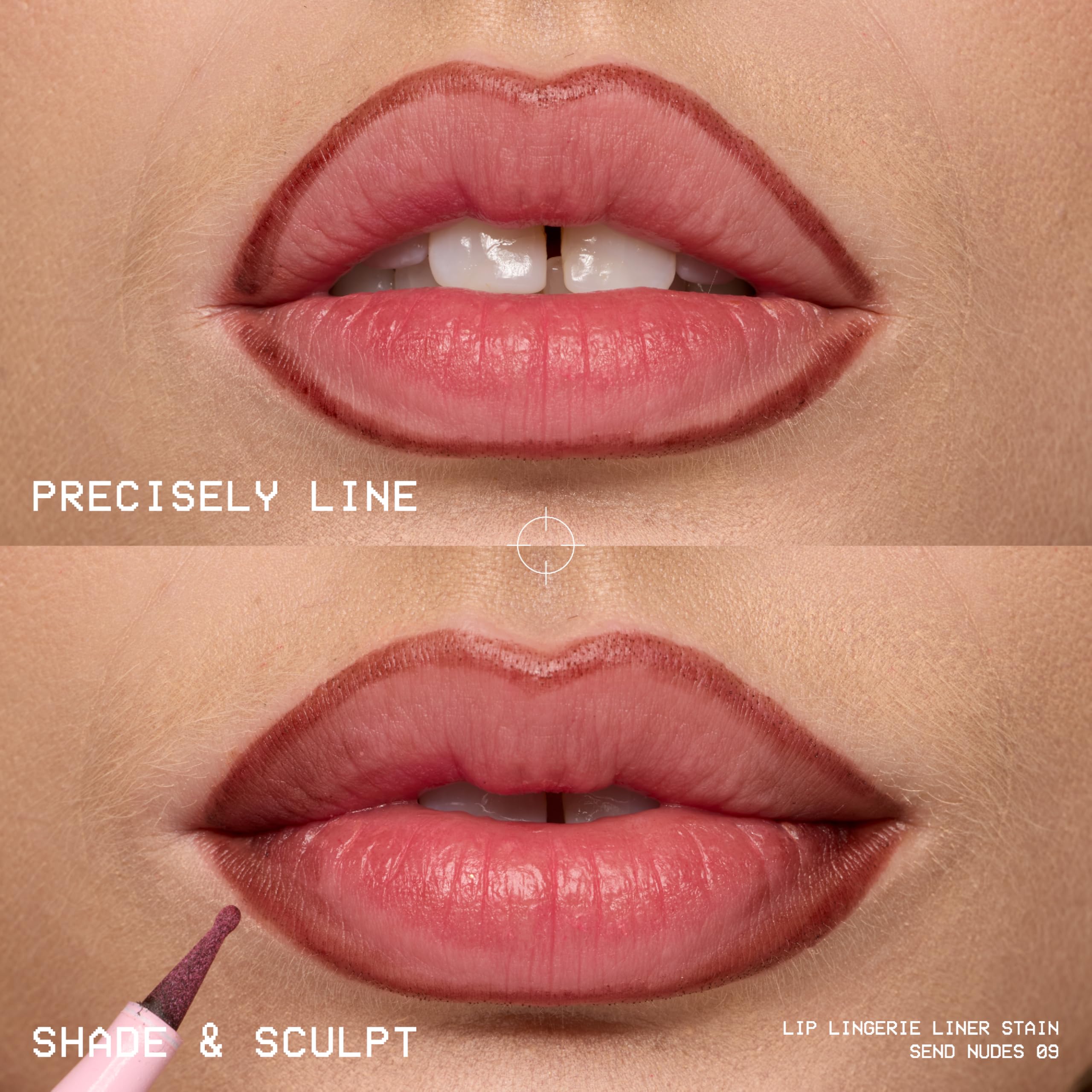 Difuminado rápido con Lip Lingerie Liner Stain para acabado uniforme